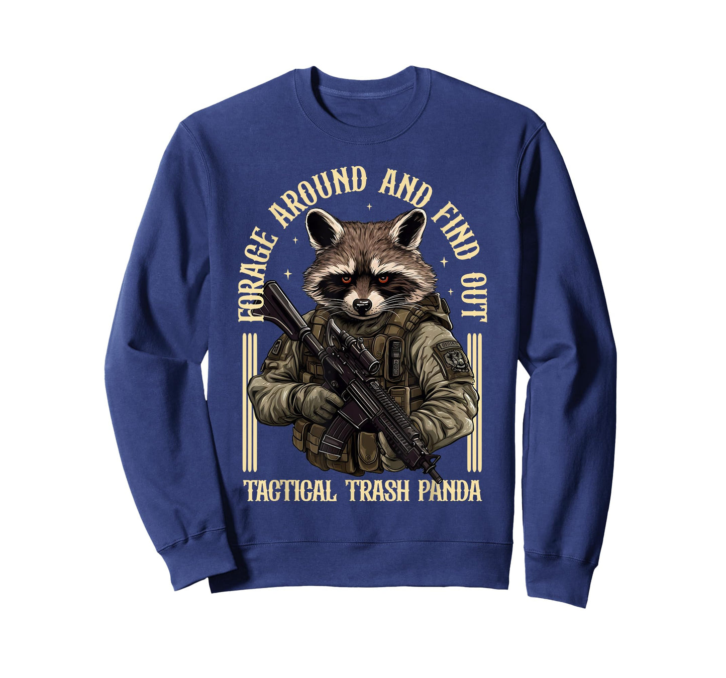 Trash Panda Funny Raccoon Tees Unisex-Youth Tactical Trash Panda Sleeveless Black T-Shirt