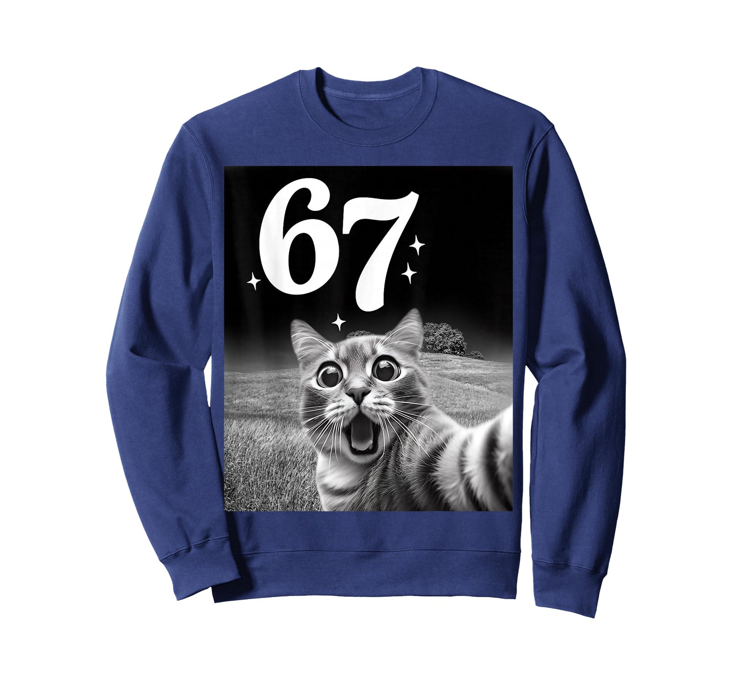 Cat Selfie with 67 Meme Funny Cats Graphic for Men Women Kid T-Shirt