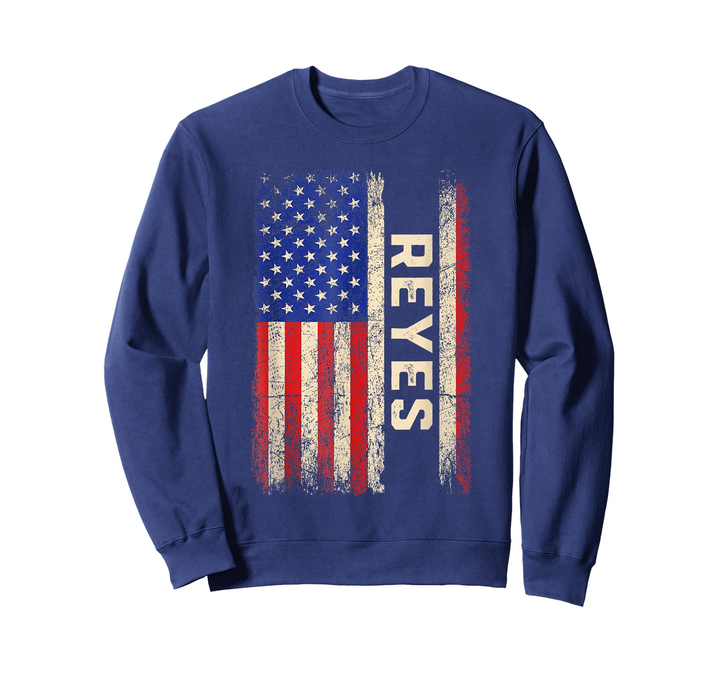 Reyes Last Name Shirt Reyes Name American Flag T-Shirt