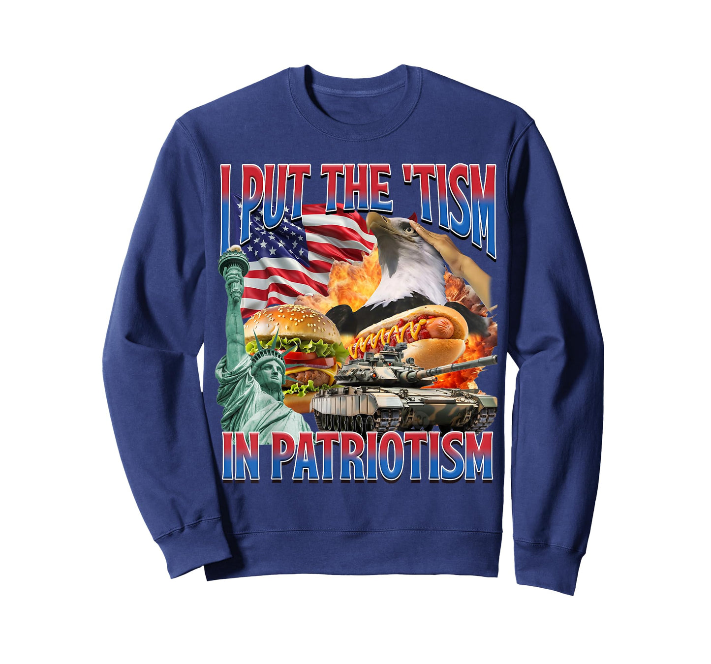 I Put The 'Tism in Patriotism Funny Patriotic American Core T-Shirt