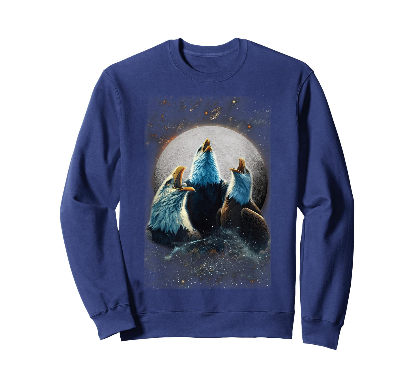 Three Eagles Howling At The Moon Funny Parody Eagle T-Shirt