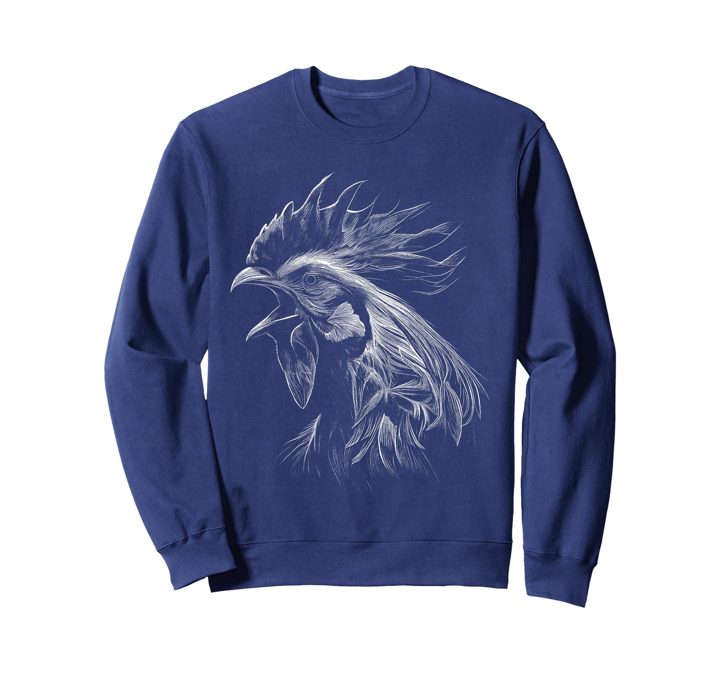 Crowing Rooster Drawing Love T-Shirt