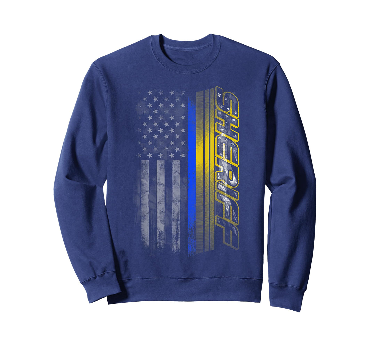 Thin Blue Line Sheriff Flag T-Shirt