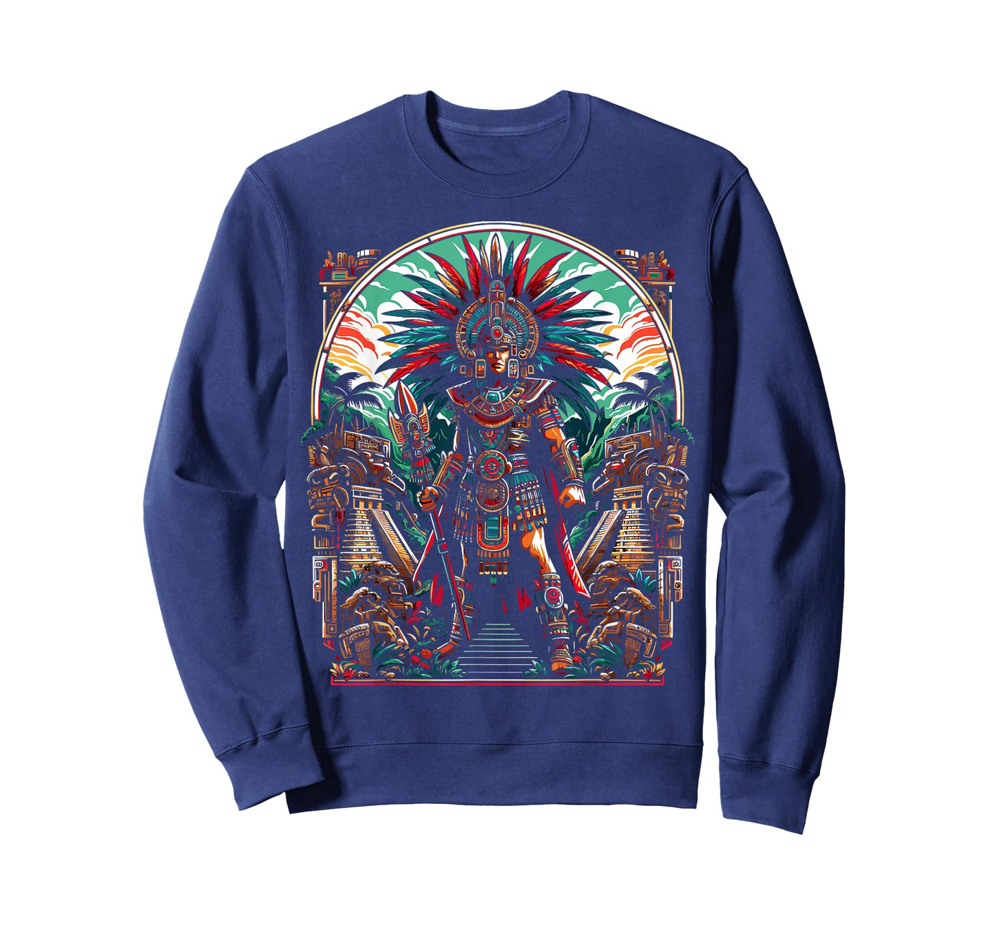 Aztec Warrior Mexico Native Mexican Aztec Civilization T-Shirt