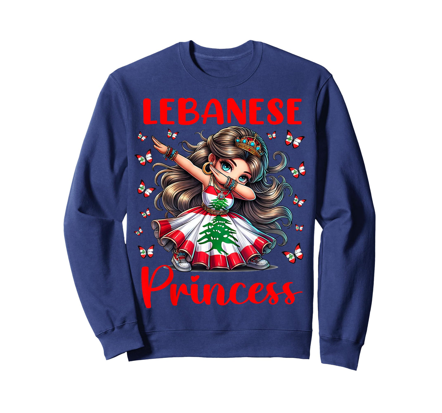 Lebanese Princess Dabbing for Girls & Kids T-Shirt