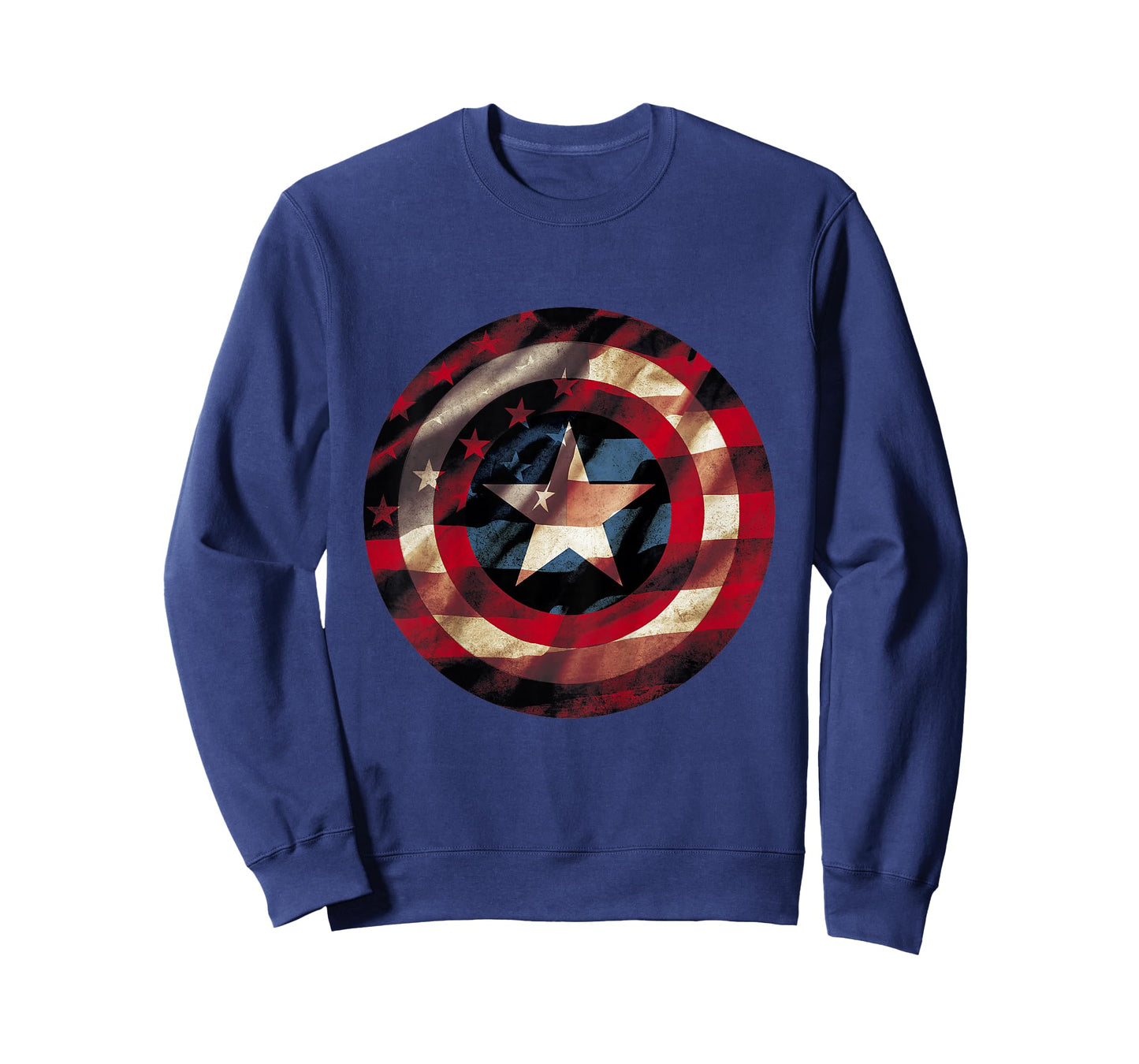 Kids Marvel Captain America Shield Flag Kids Graphic T-Shirt T-Shirt
