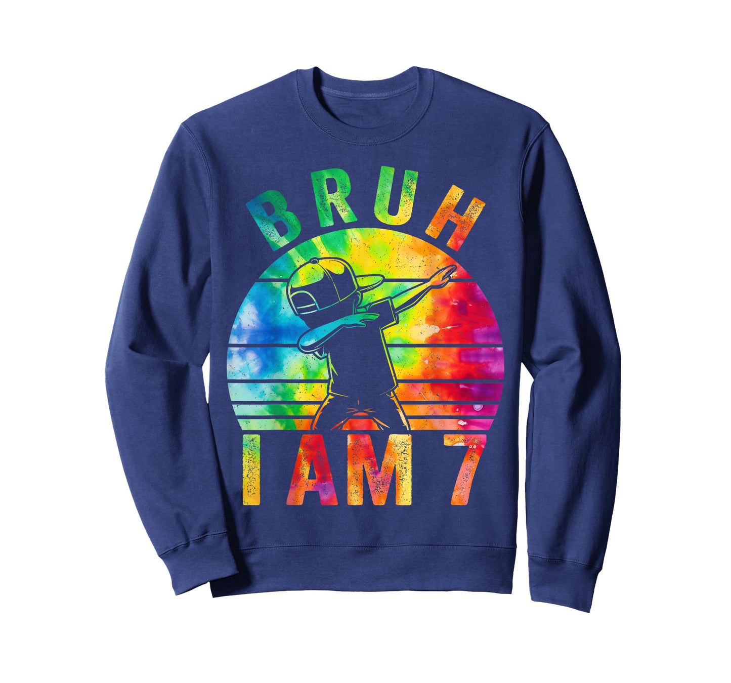7 Year Birthday Tie Dye Dabbing Boy Bruh Its My 7th Birthday T-Shirt