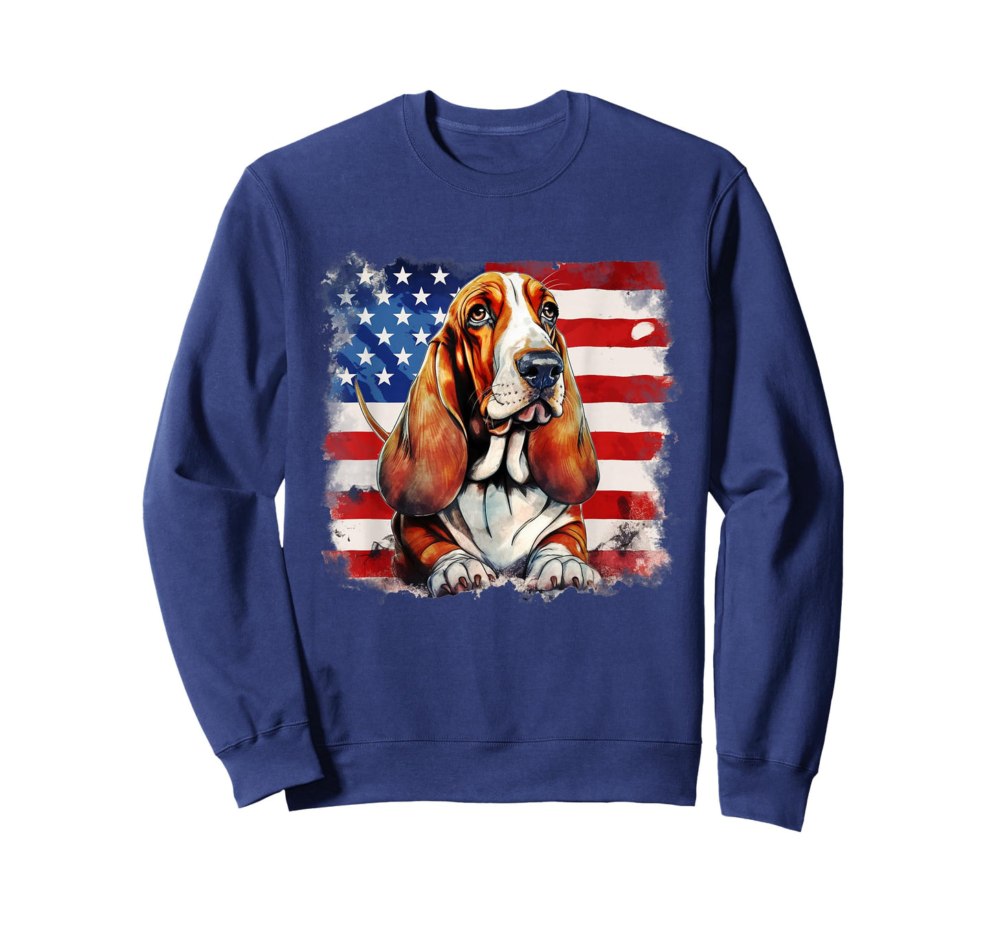 American Flag Basset Hound USA Vintage 4th Of July T-Shirt