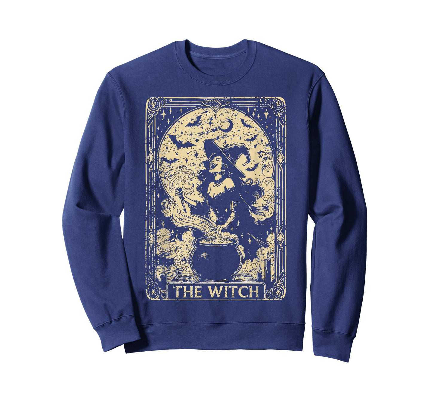 The Witch Tarot Card Halloween Vintage Gothic Men Women Kids T-Shirt