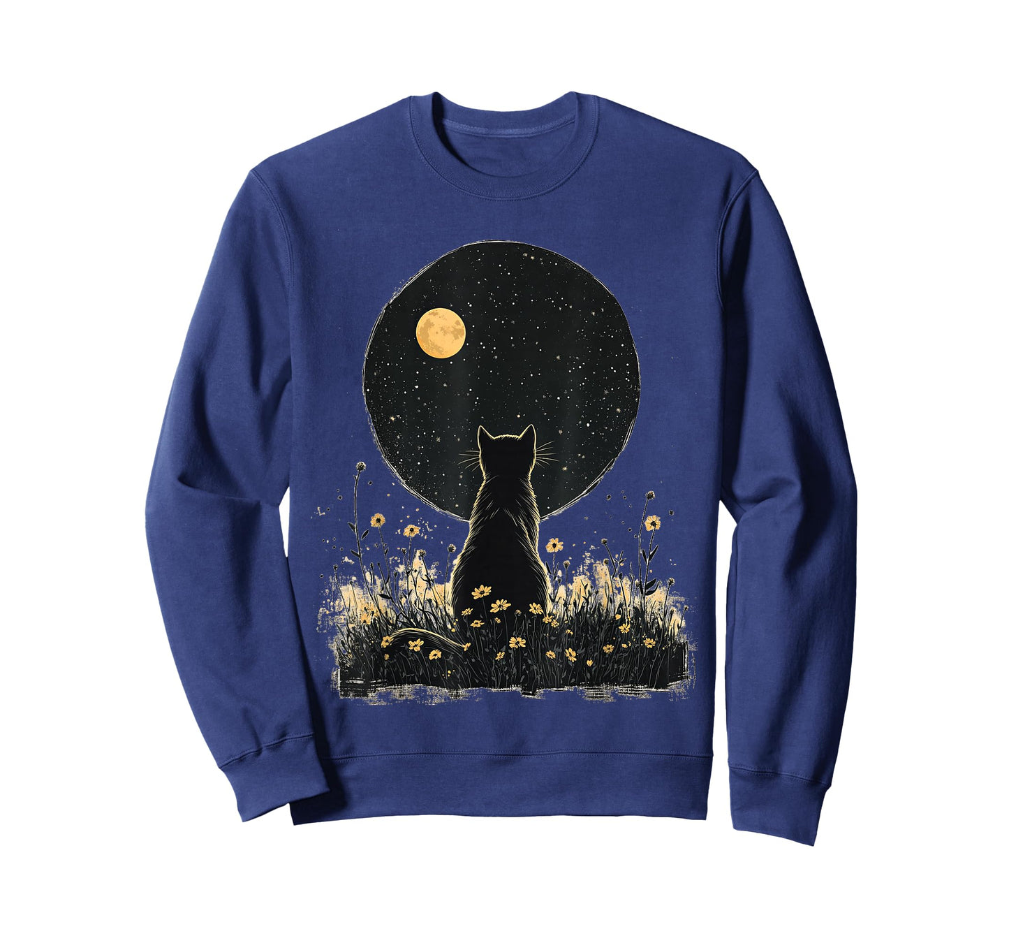 cat moon moonphases cats in nature kittens simple T-Shirt