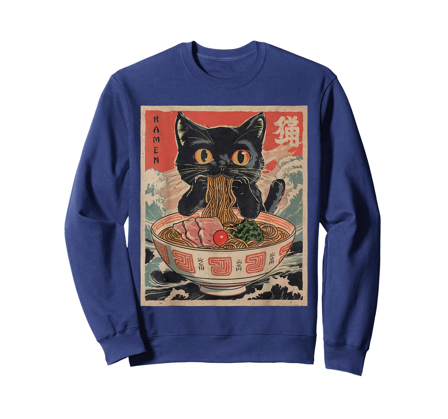 Anime Shirt Cat Ramen Noodle Funny Japanese Kawaii Graphic T-Shirt