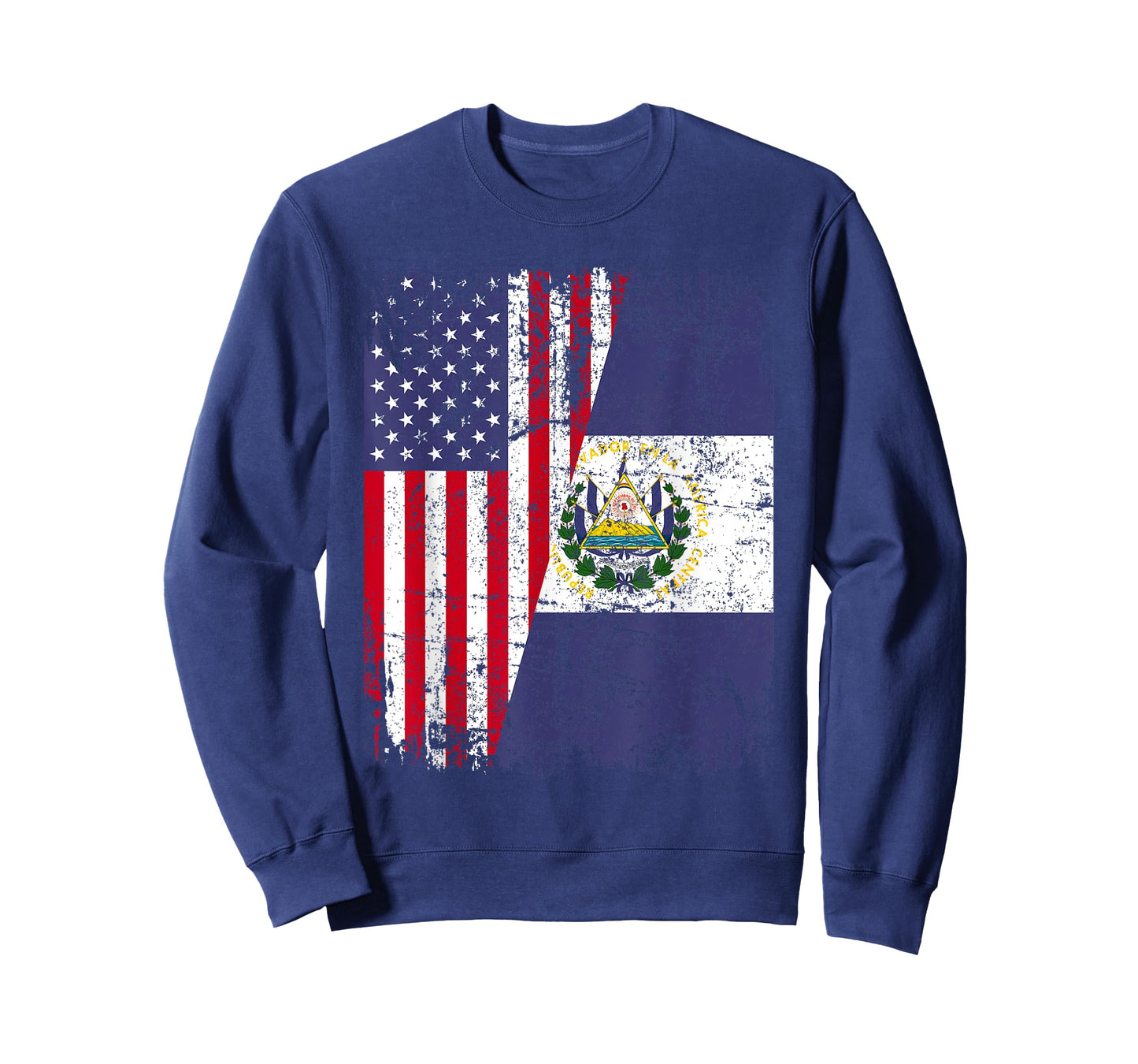 SALVADORAN ROOTS | Half American Flag | EL SALVADOR Women Kids Men T-Shirt