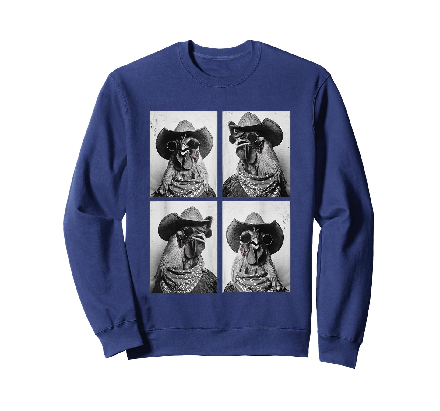 Cowboy Roosters with Sunglasses Animal Photo Booth Western T-Shirt