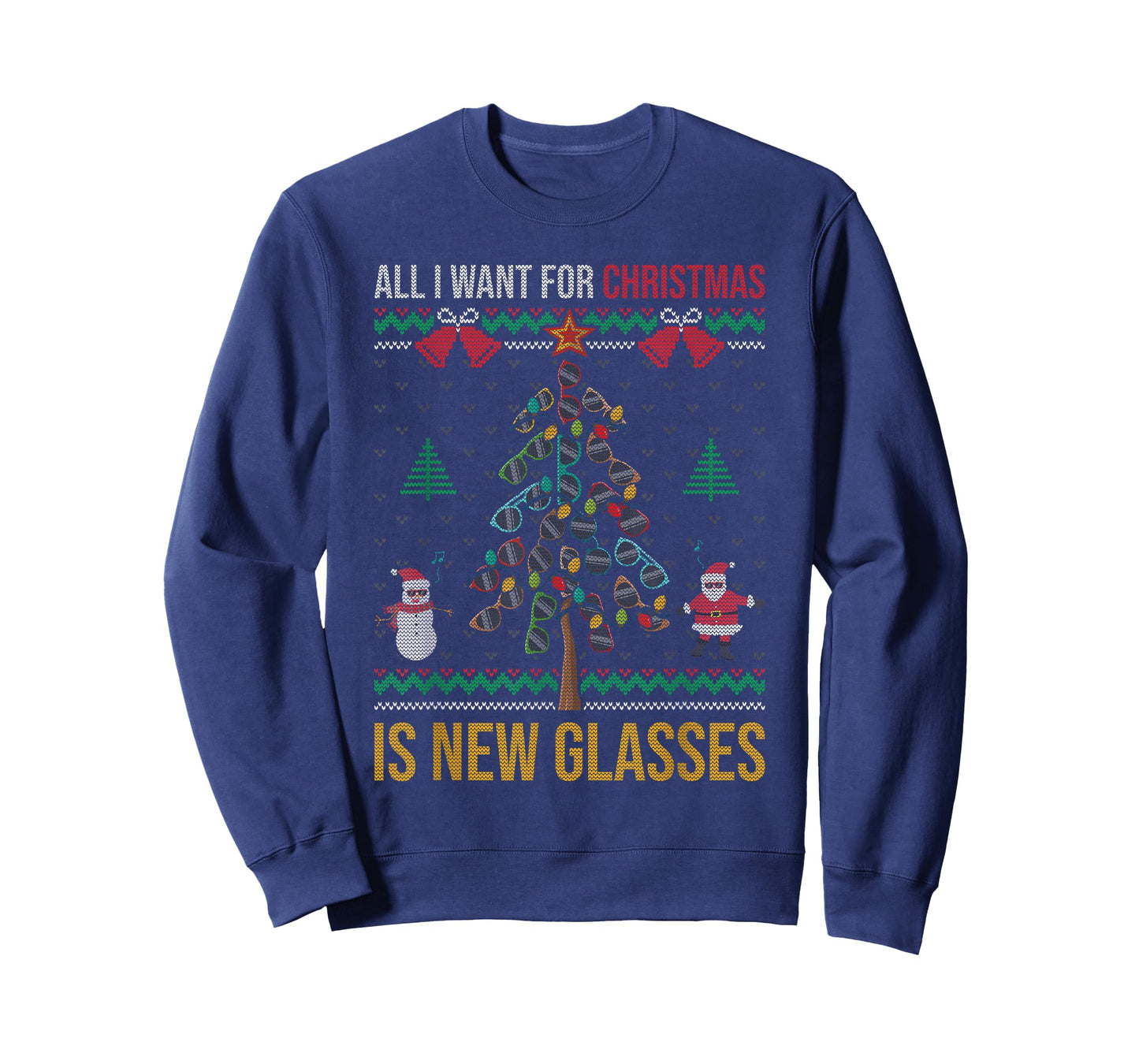 All I Want For Christmas Is New Glasses Optometrist Optician T-Shirt