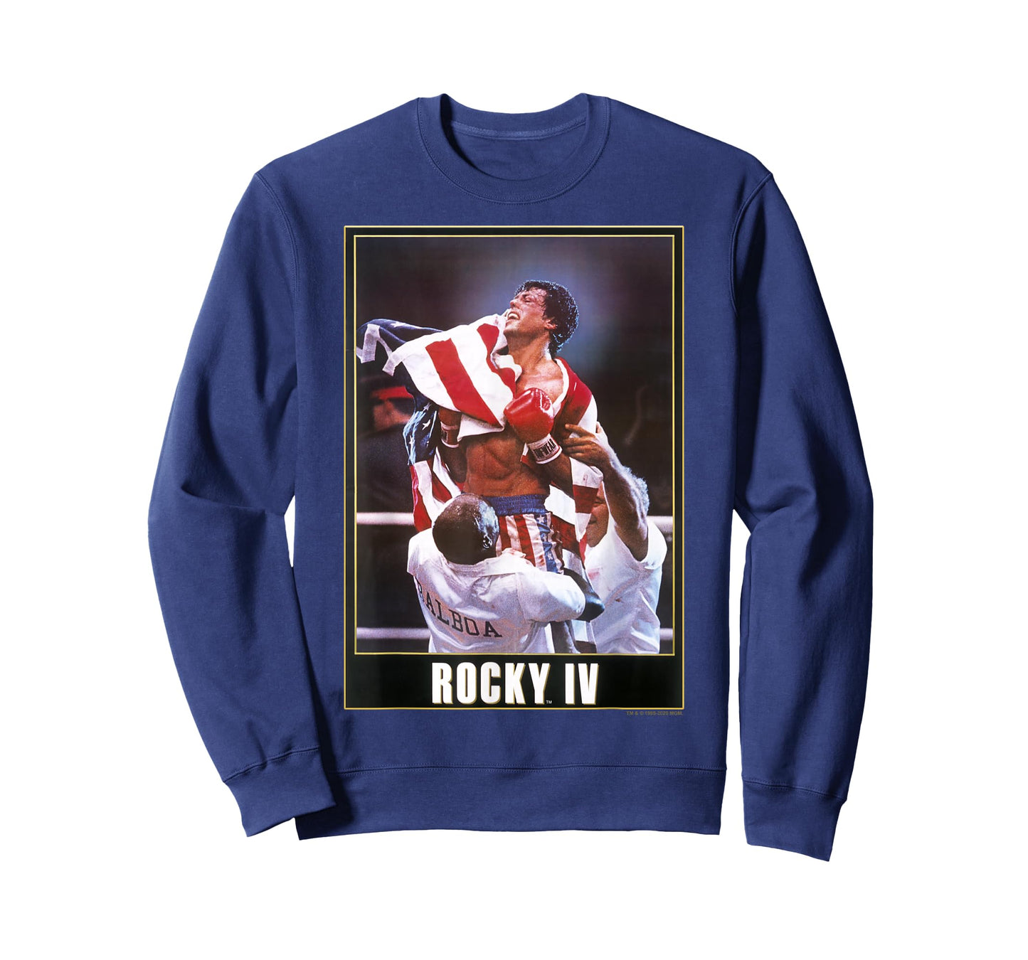 Rocky IV American Flag Poster T-Shirt Small
