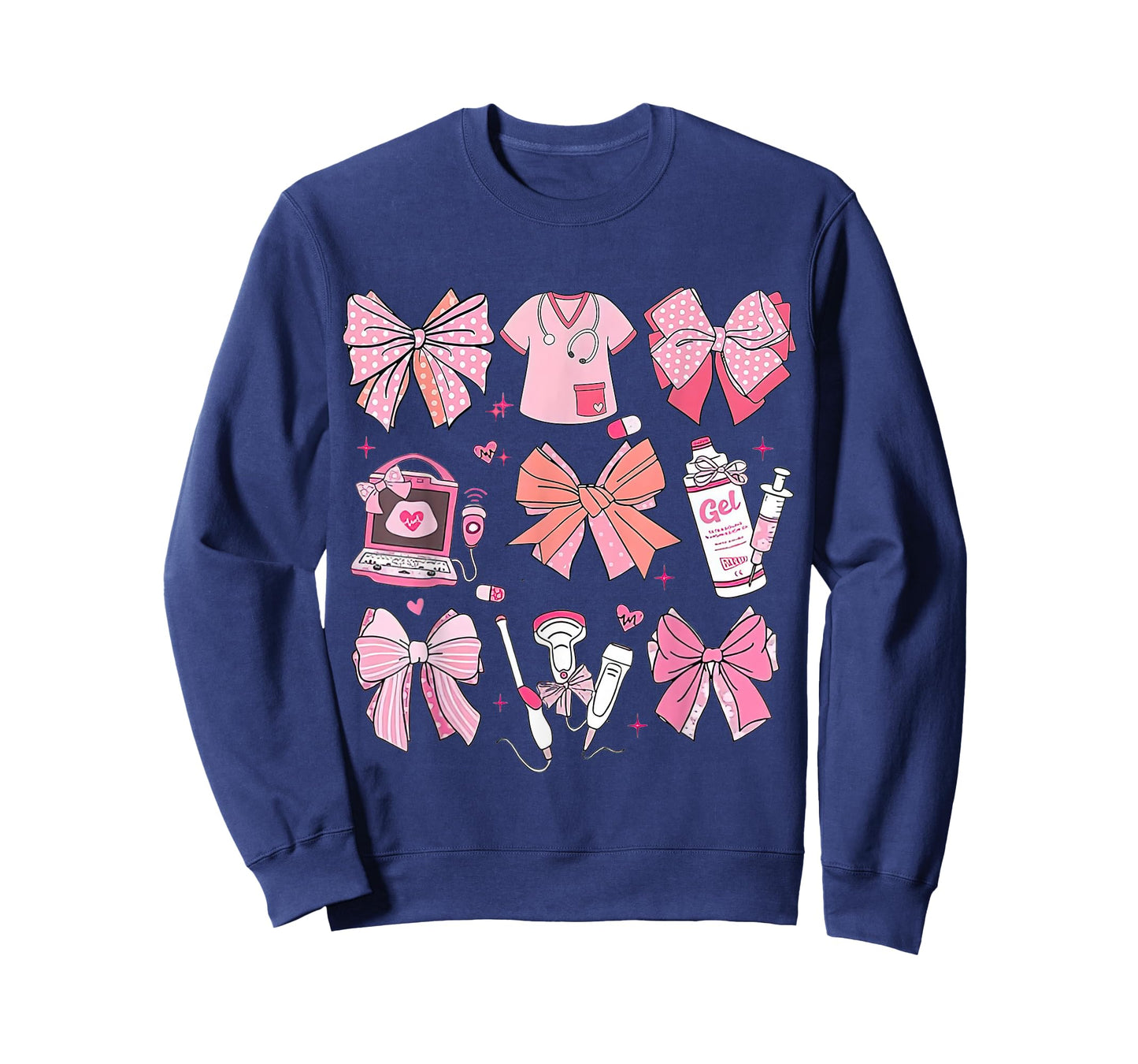 Coquette Pink Bow Ultrasound Tech Coquette T-Shirt