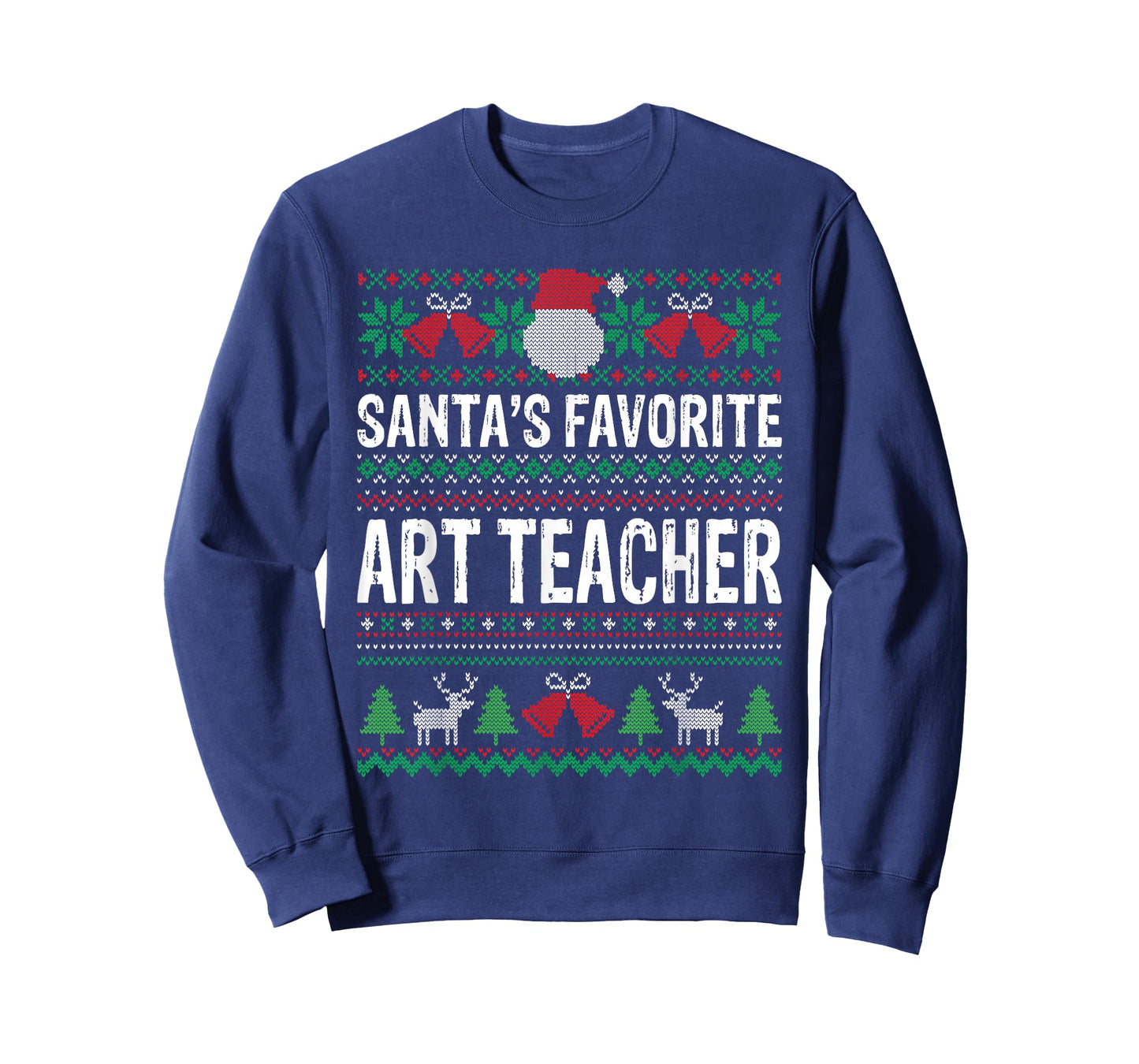 Art Teacher Christmas T-Shirt - Santa's Favorite Art Teacher T-Shirt