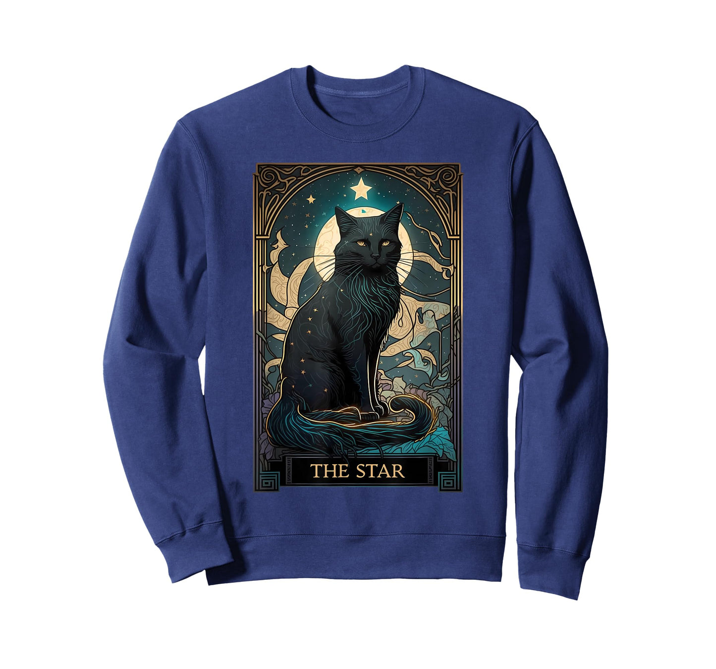 Cat Tarot Card Star Tarot Card Cat Mom of Cats Cat Lover T-Shirt