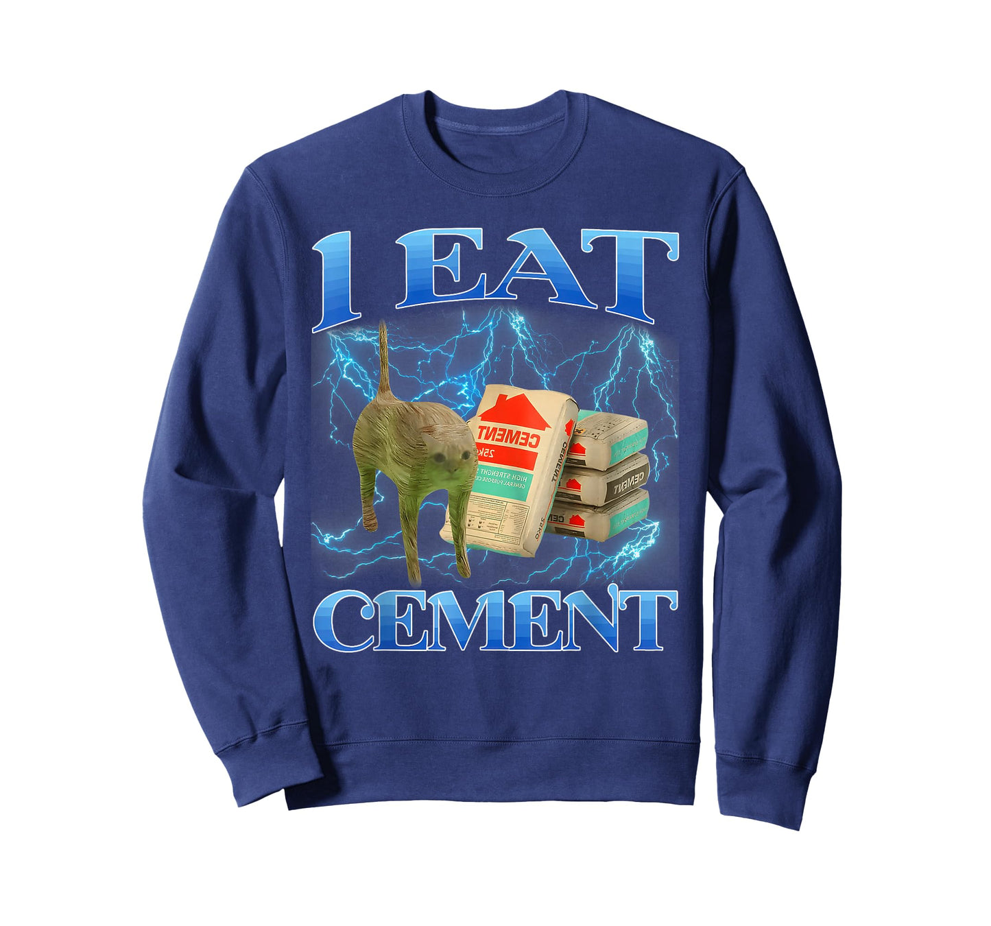 I Eat Cement Funny Cat Meme Internet Memes Gen-Z T-Shirt
