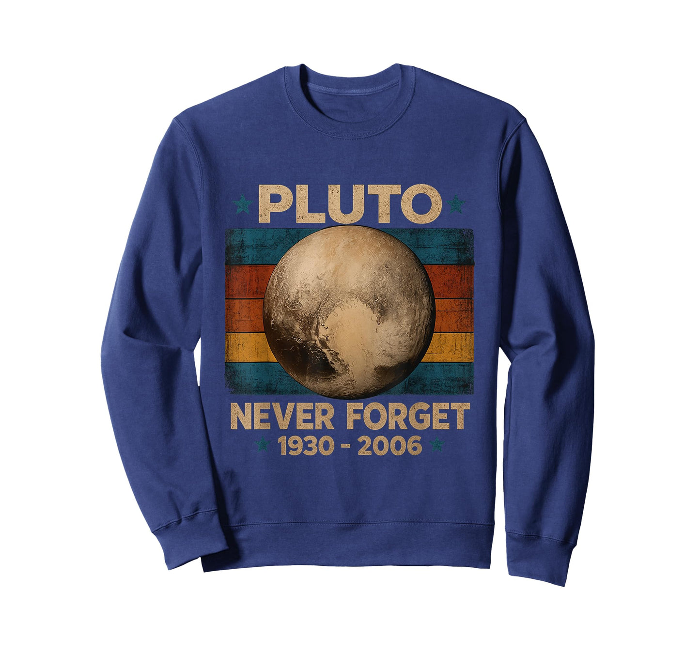 Pluto Never Forget Funny Planet Tribute Astronomy T-Shirt