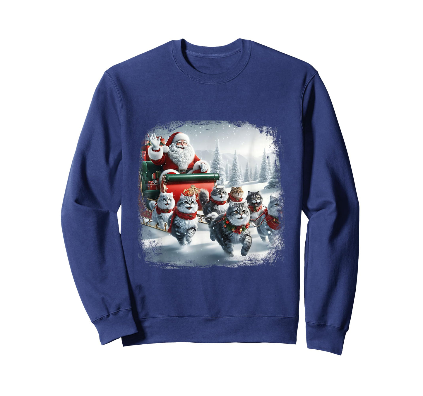 Christmas Cat Funny Cats for Everybody Xmas Men Women Santa T-Shirt