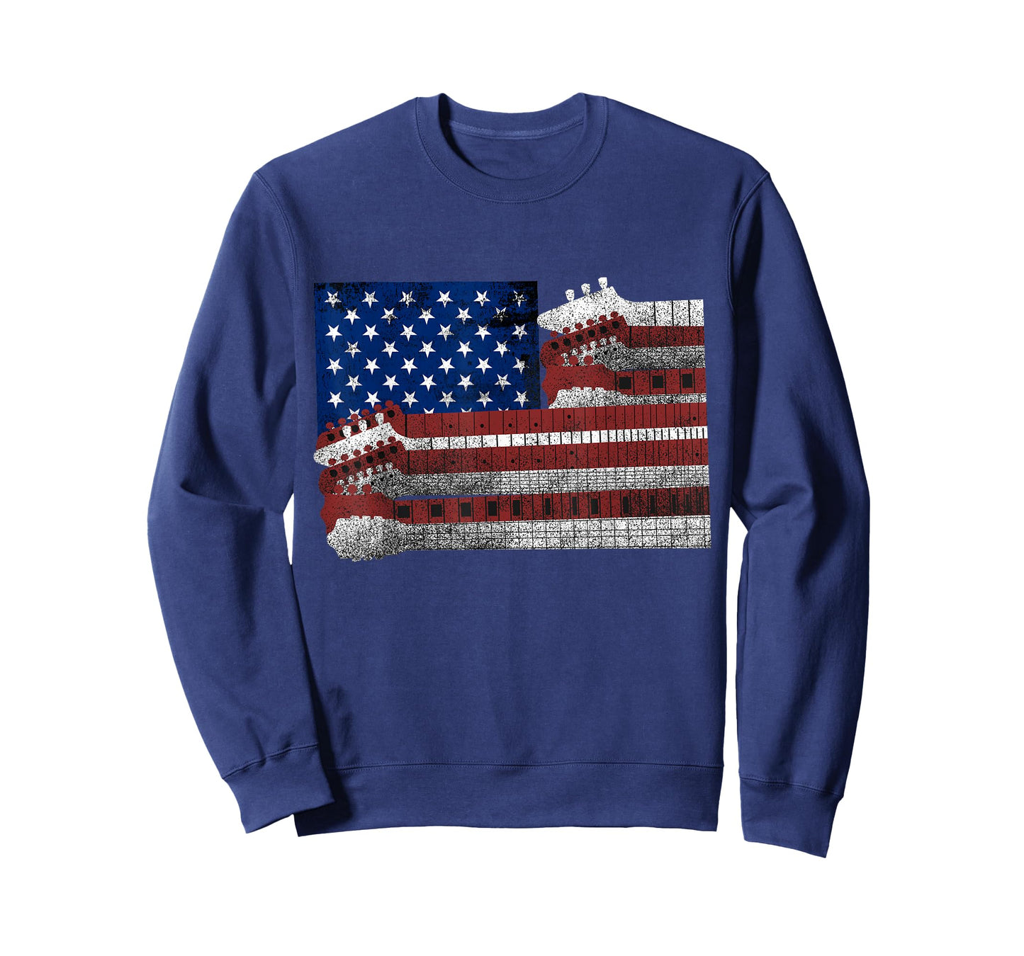 Guitar T-Shirt - US Flag Lovers - USA Patriotic Guitarist Women Kids Men T-Shirt