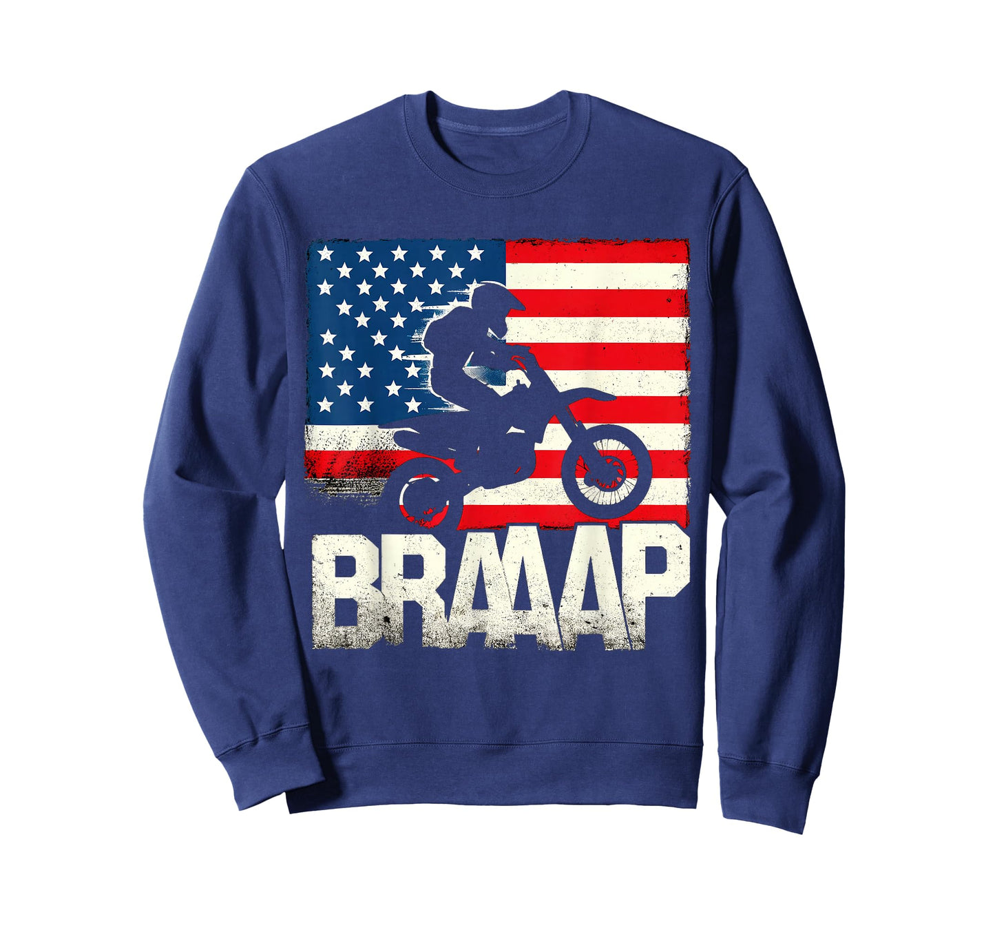 USA American Flag Motocross Rider Dirt Bike Supercross T-Shirt