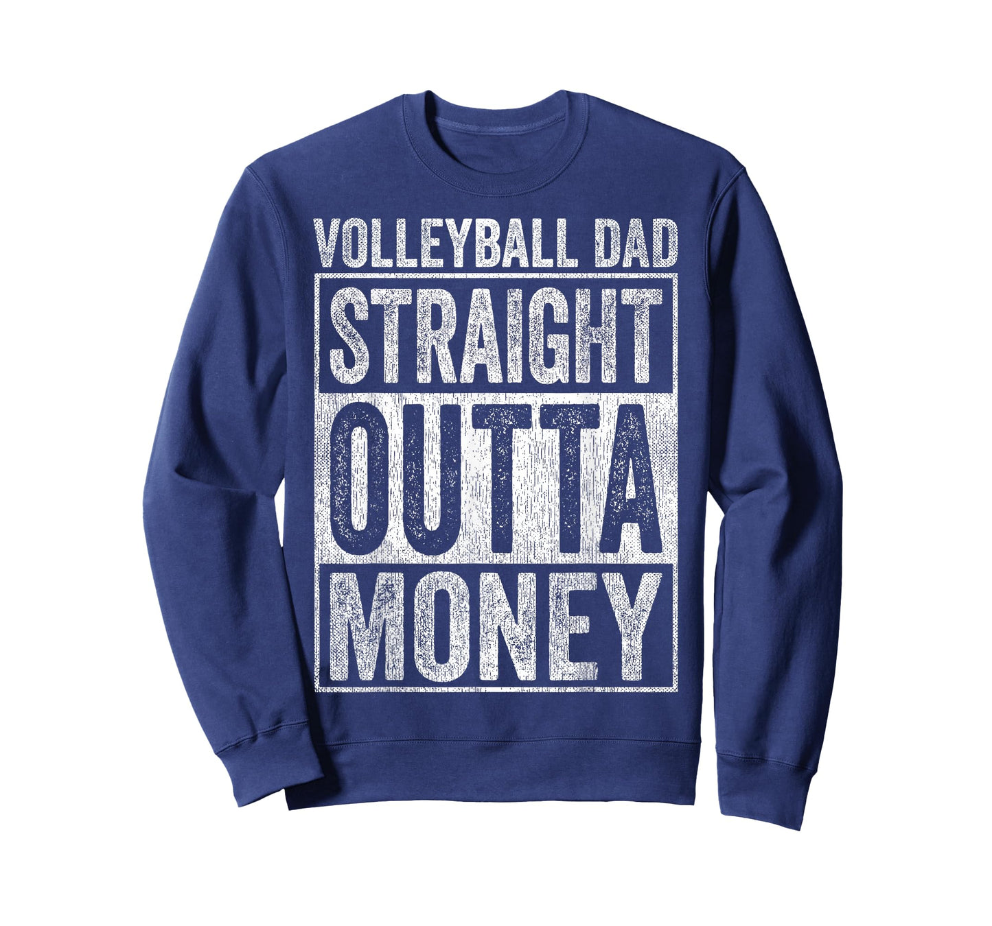 Volleyball Dad Straight Outta Money T-Shirt