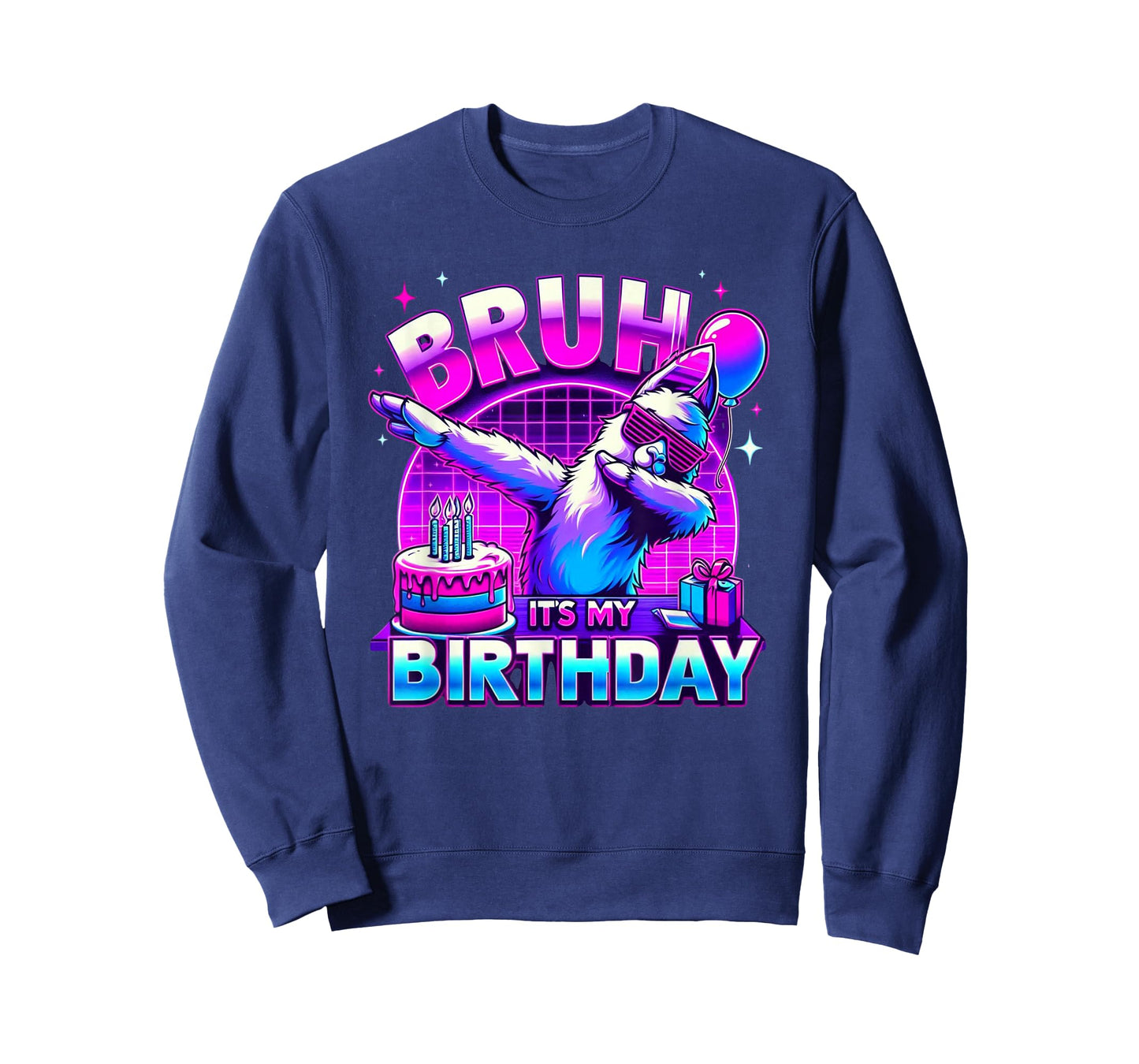 Bruh Its My Birthday Llama Pinata Boy Girl Family Party Bday T-Shirt