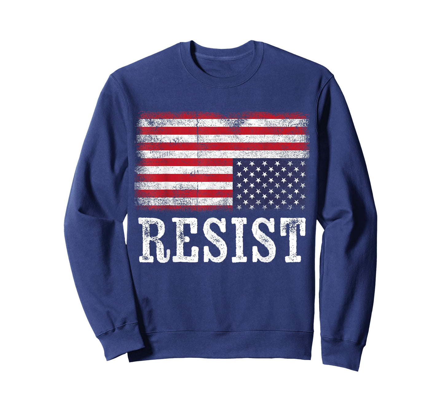 Upside Down American Flag Resist Distress United States USA T-Shirt