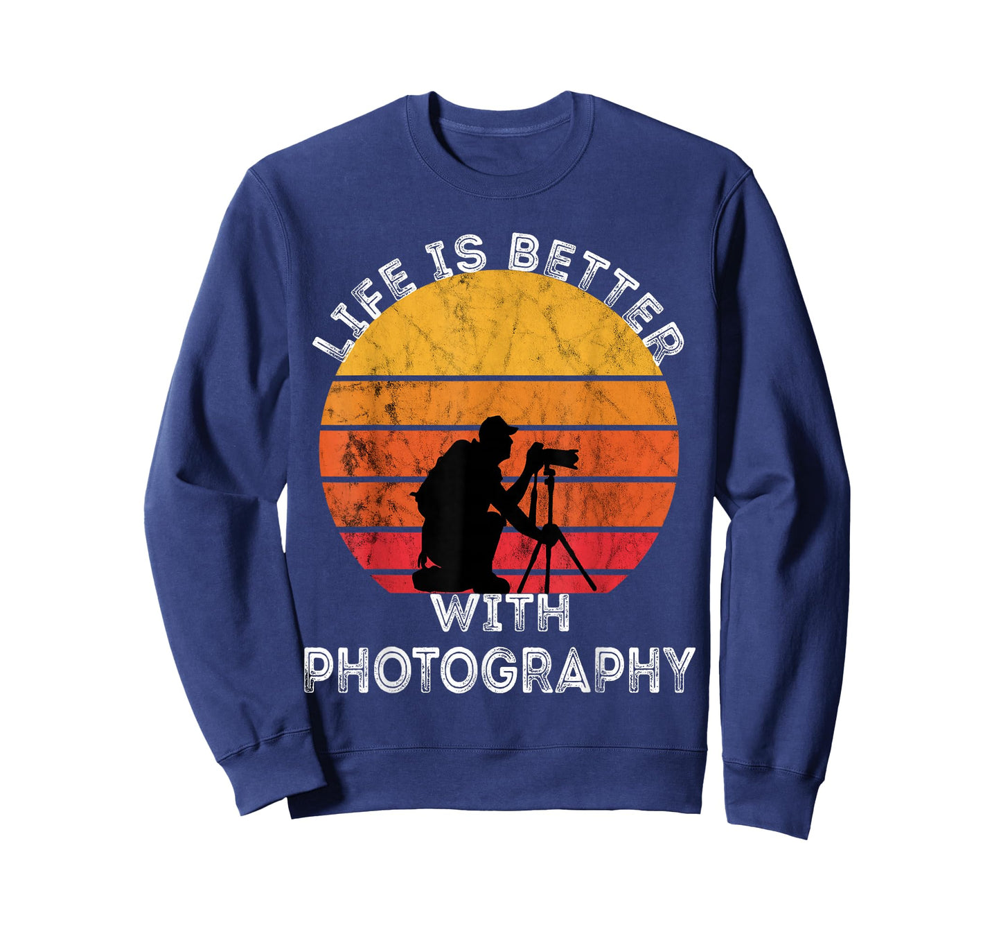 Photographer Camera Lover Retro Vintage Sunset Photography T-Shirt