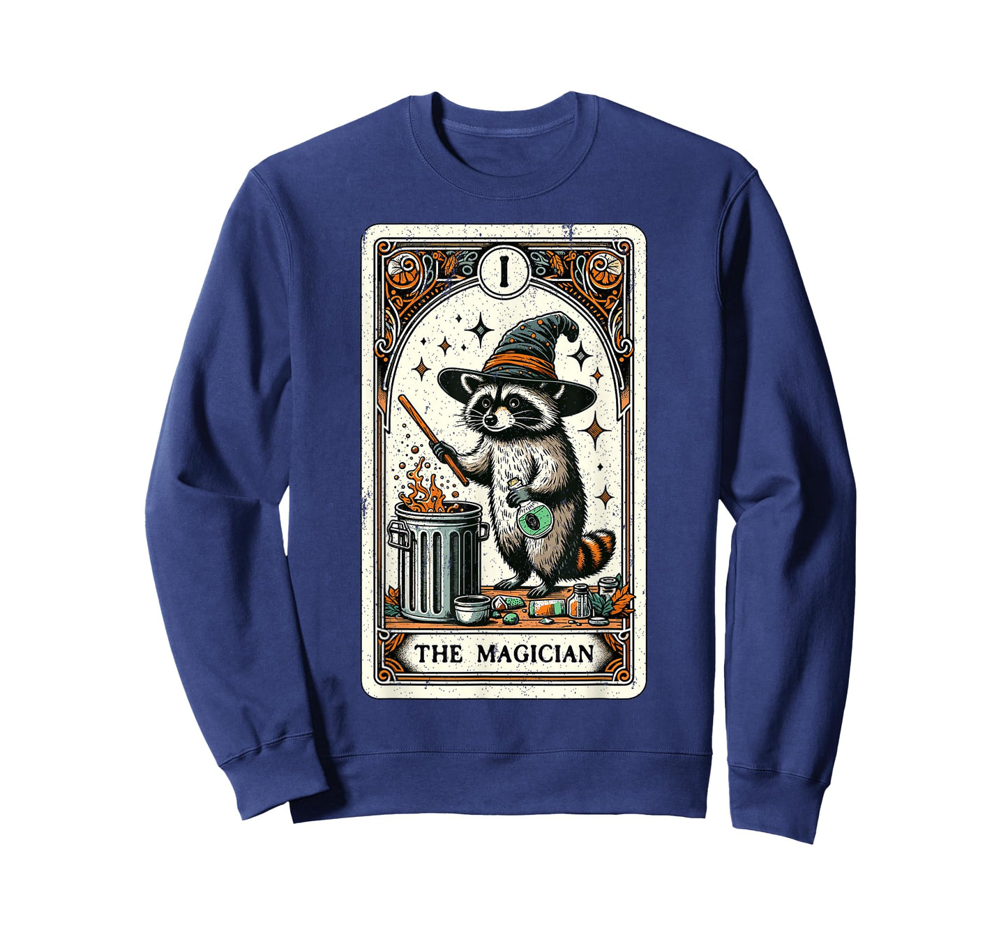 Raccoon Tarot Card The Magician Witchcraft Occult Raccoon T-Shirt