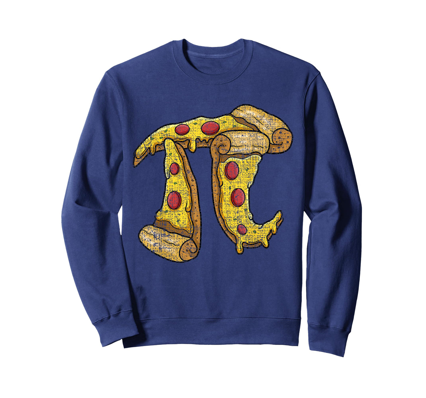 Pi Day Shirt Kids Pizza Pi Funny Math Food 3.14 Distressed T-Shirt