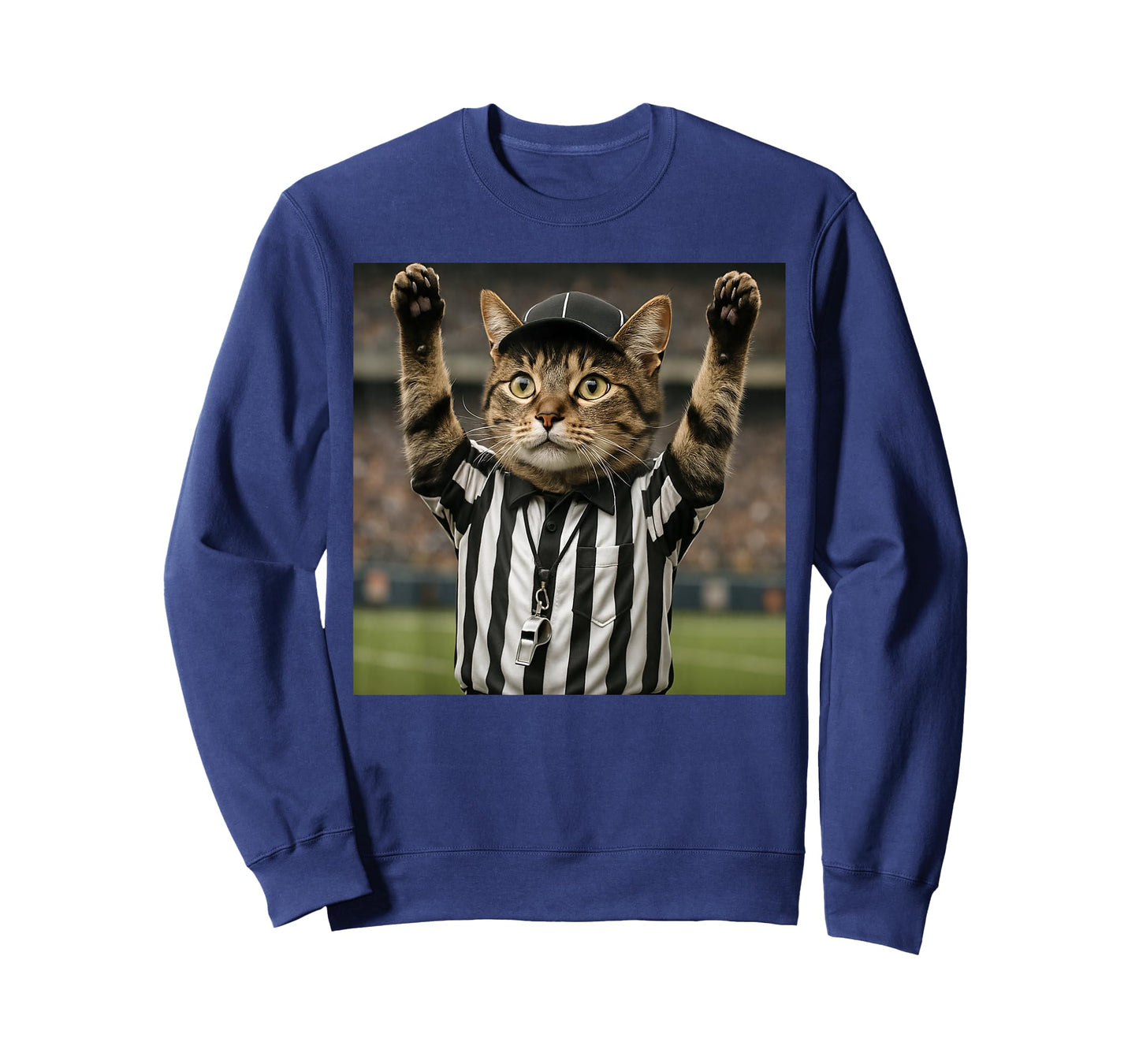 Funny Cat Referee Football Sports Meme T-Shirt