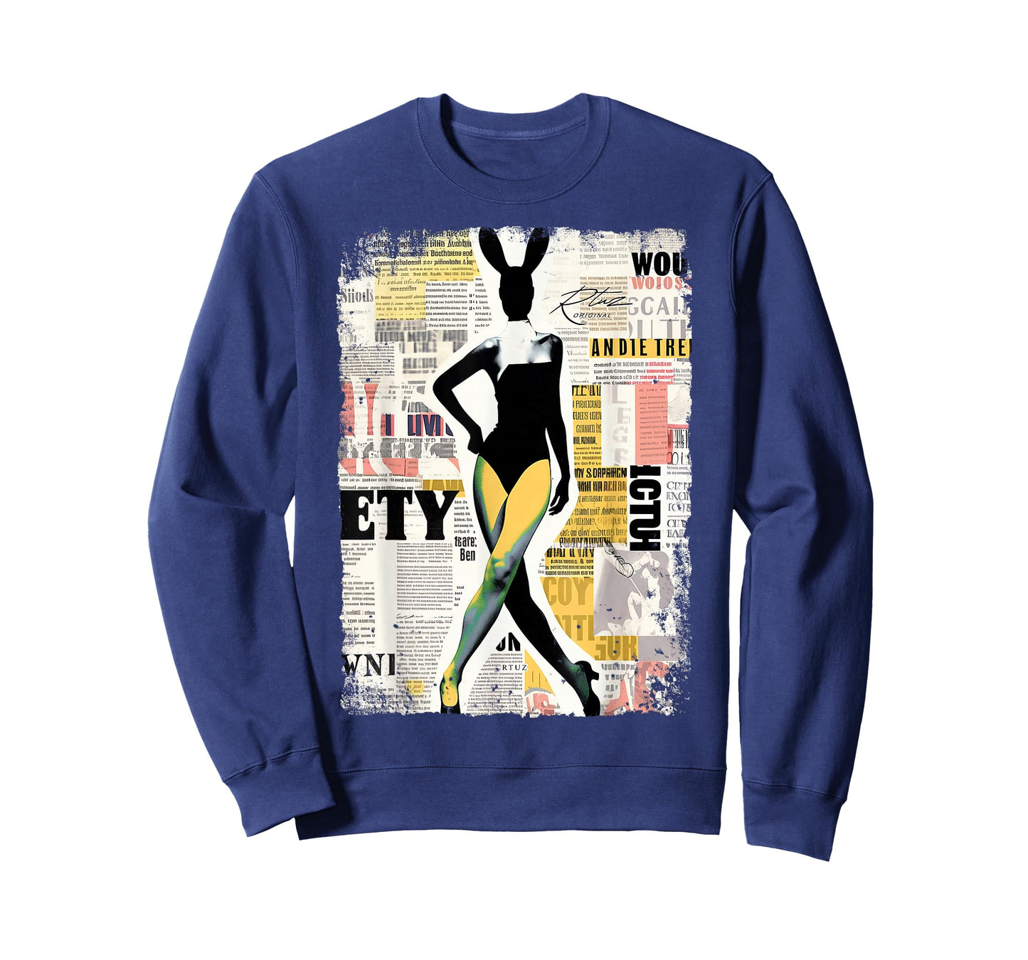 Magazin Cover Vintage Girl Bunny Collage Sexy Model Pin-up T-Shirt