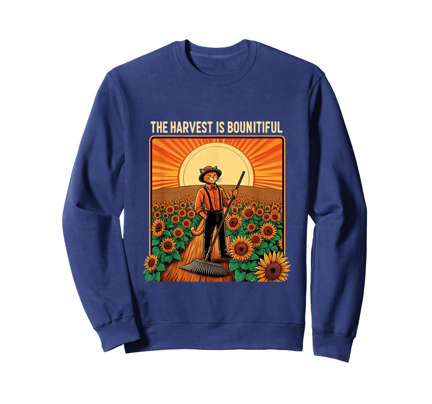 The harvest is bountiful funny farmer cat T-Shirt for Men Women