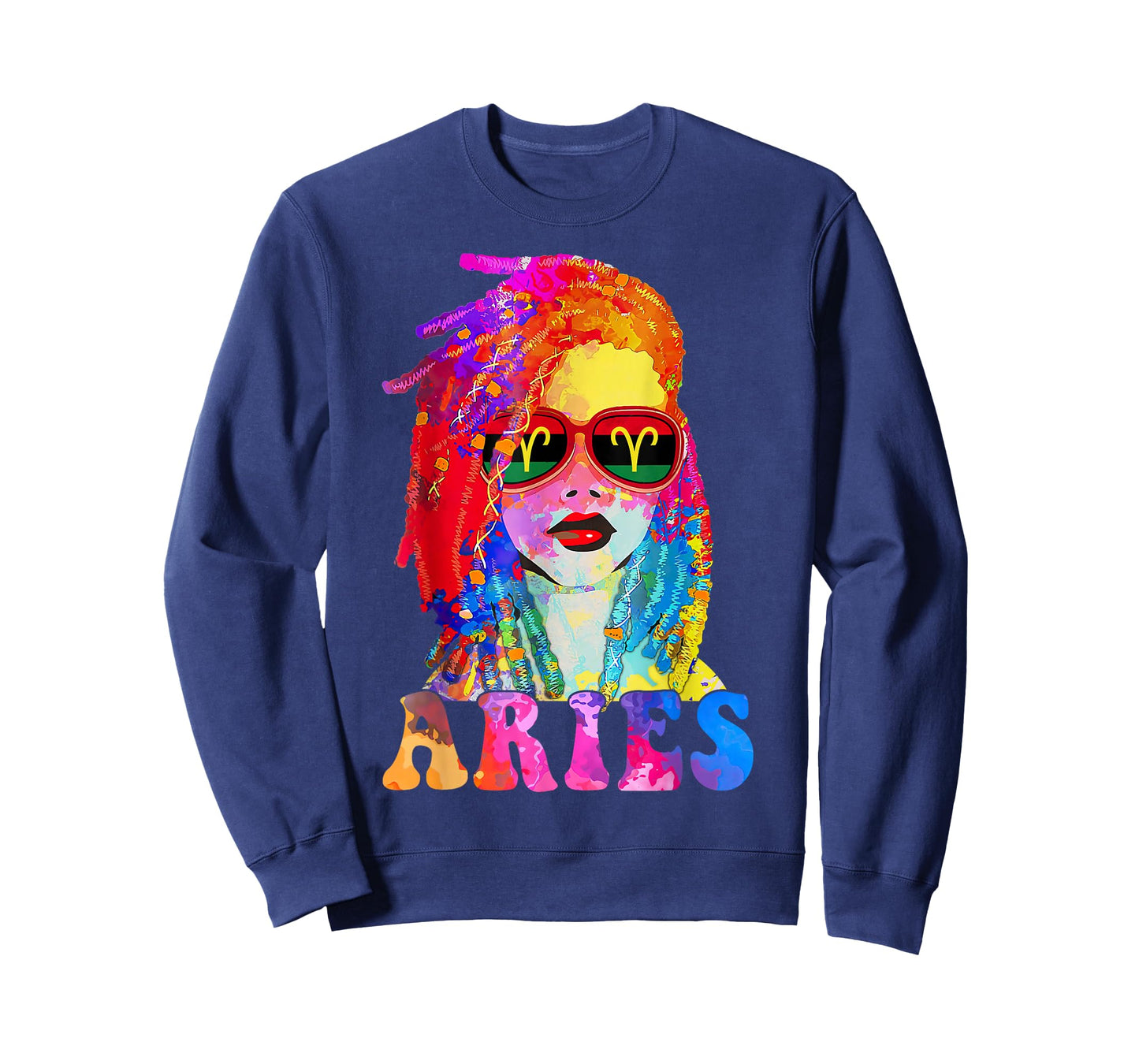 Aries Loc'd Woman Black Queen Art Zodiac Birthday T-Shirt