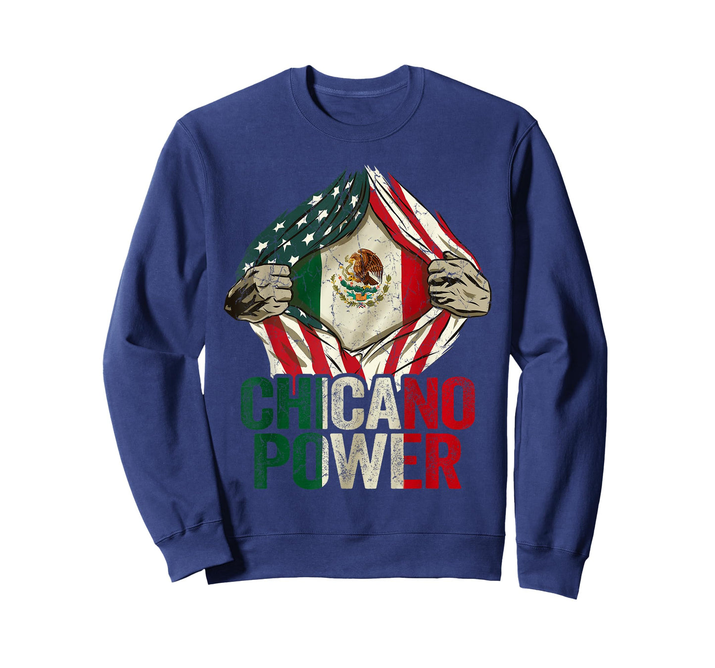 Chicano Shirt Funny USA Flag Mexican Flag Chicano Power T-Shirt