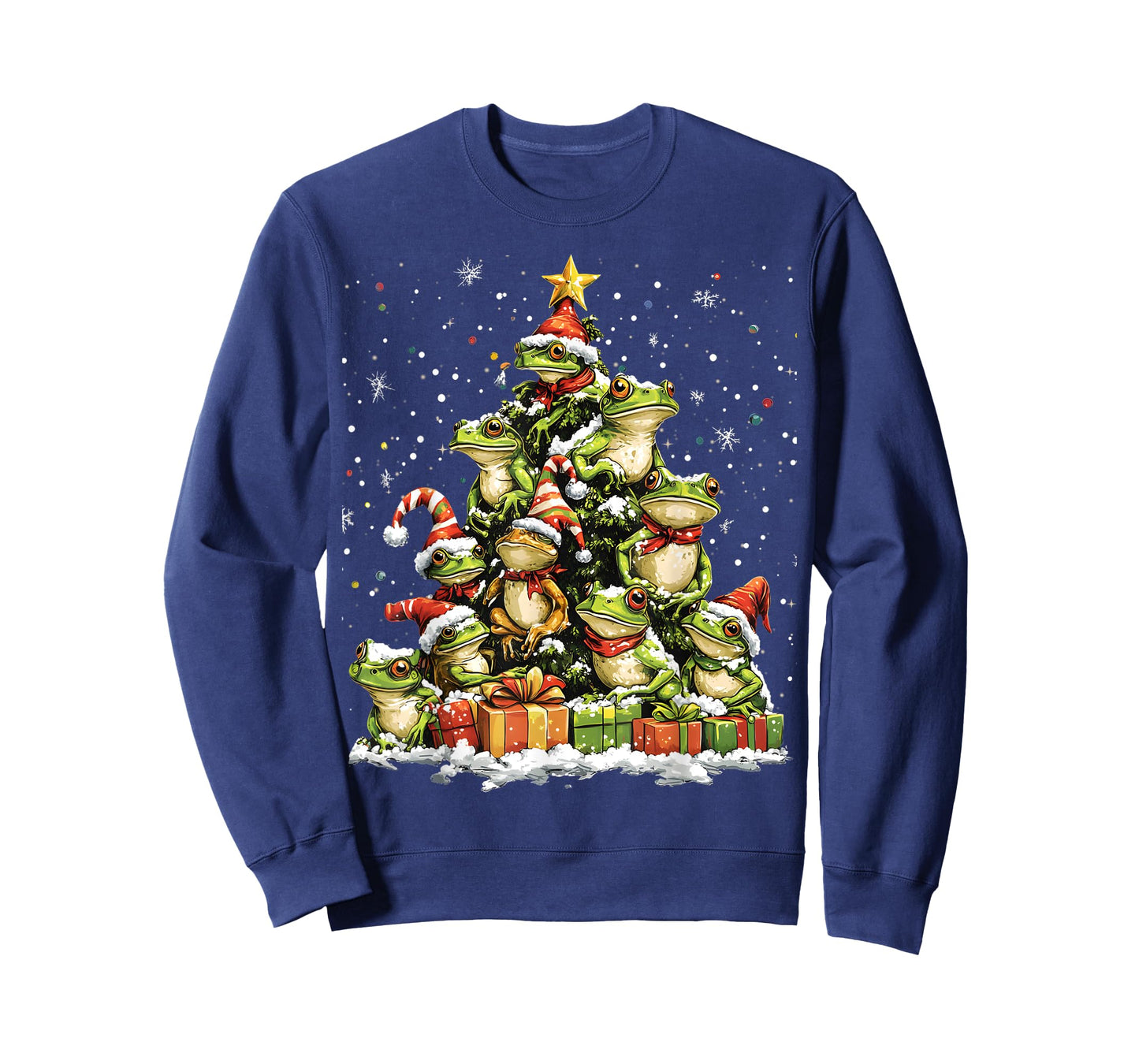 Frog Christmas Tree Ornament Decor Xmas T-Shirt