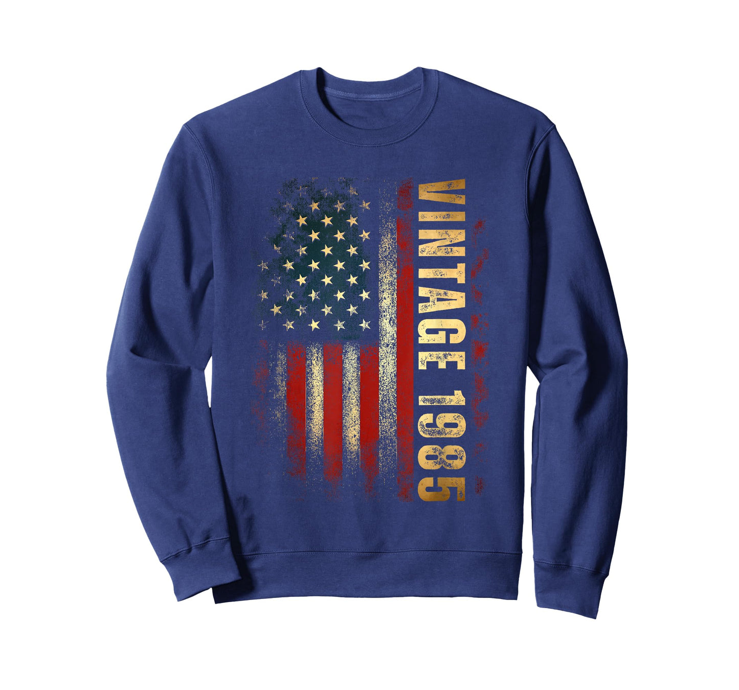 Vintage 1985 American Flag 40th Birthday 40 Years Old Men T-Shirt