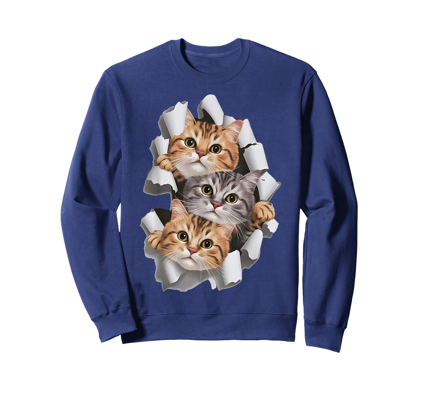 Cat Shirt, Cat Tshirt, Cat Torn Cloth Shirt, Kitten,Kitty T-Shirt