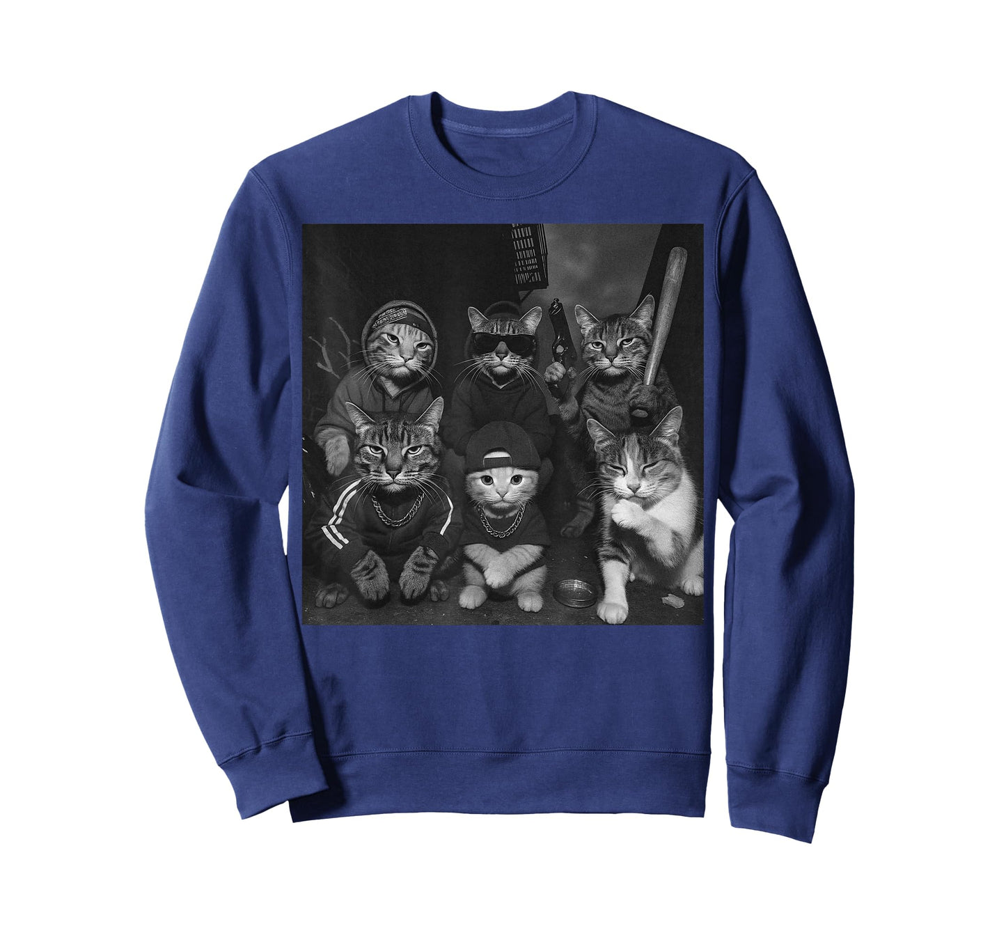 Gangster Cats Vintage Funny Kitty Gang Meme T-Shirt