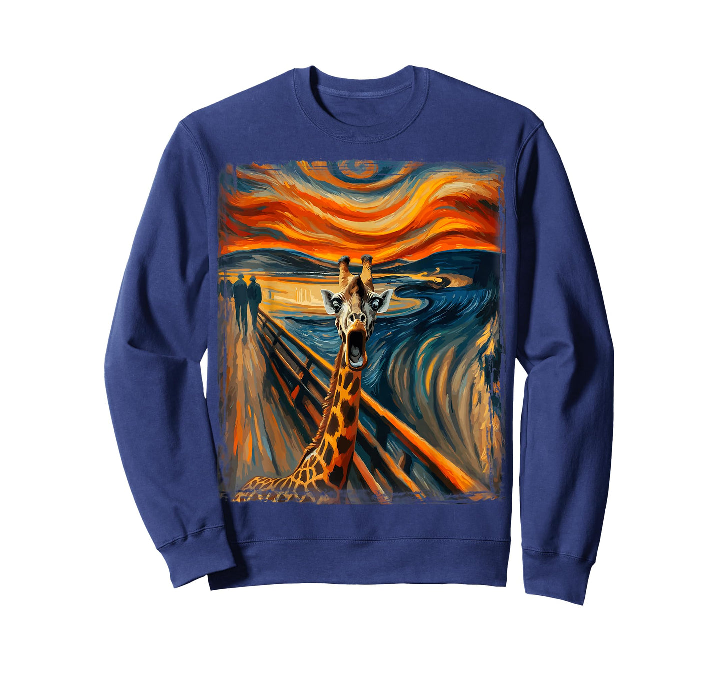 Artist Scream Parody Funny Animal Painting Art Humor Giraffe T-Shirt