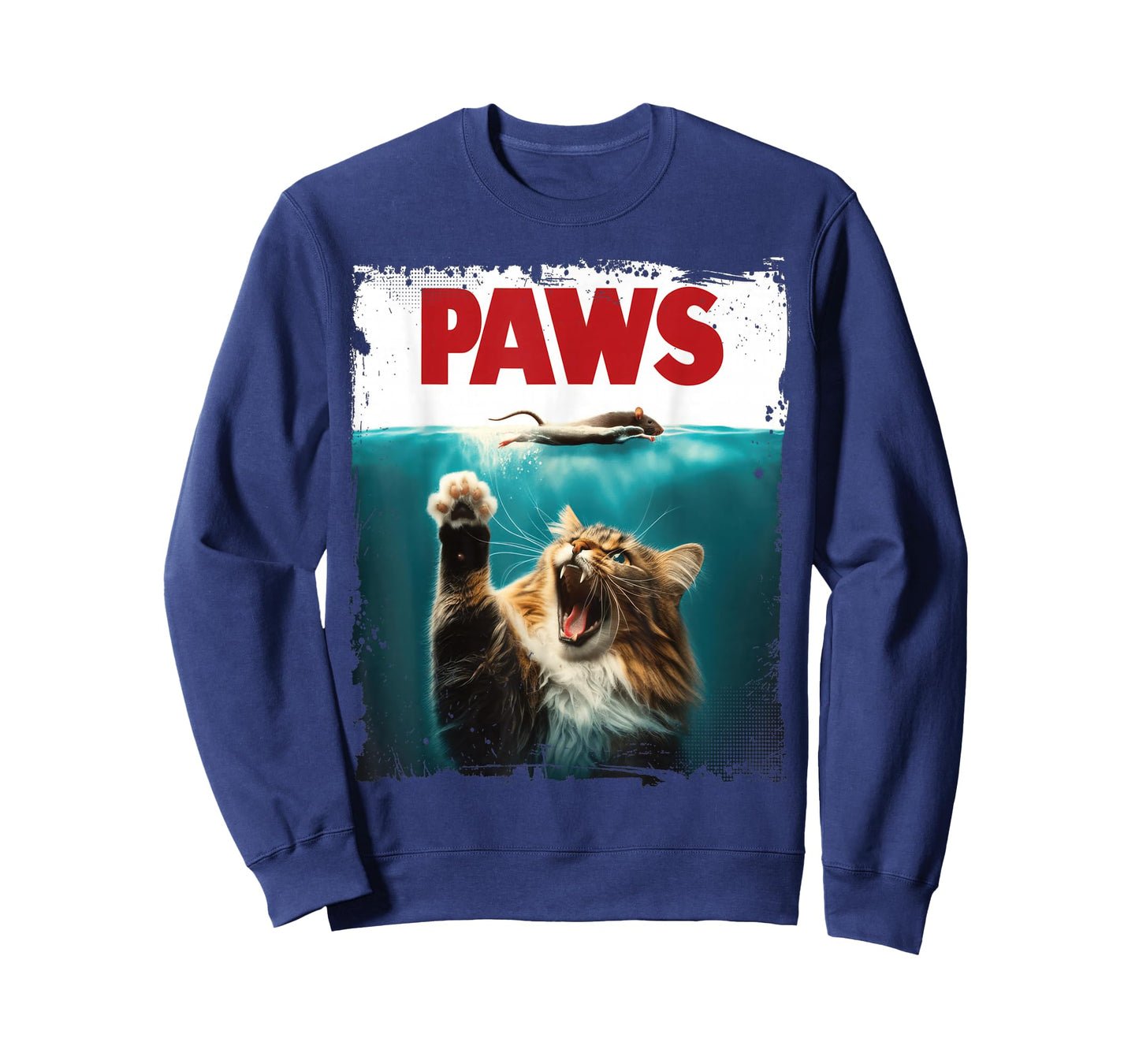 Humorous Paws Parody Cat Mouse for Cat Lover Cat Mom Cat Dad T-Shirt