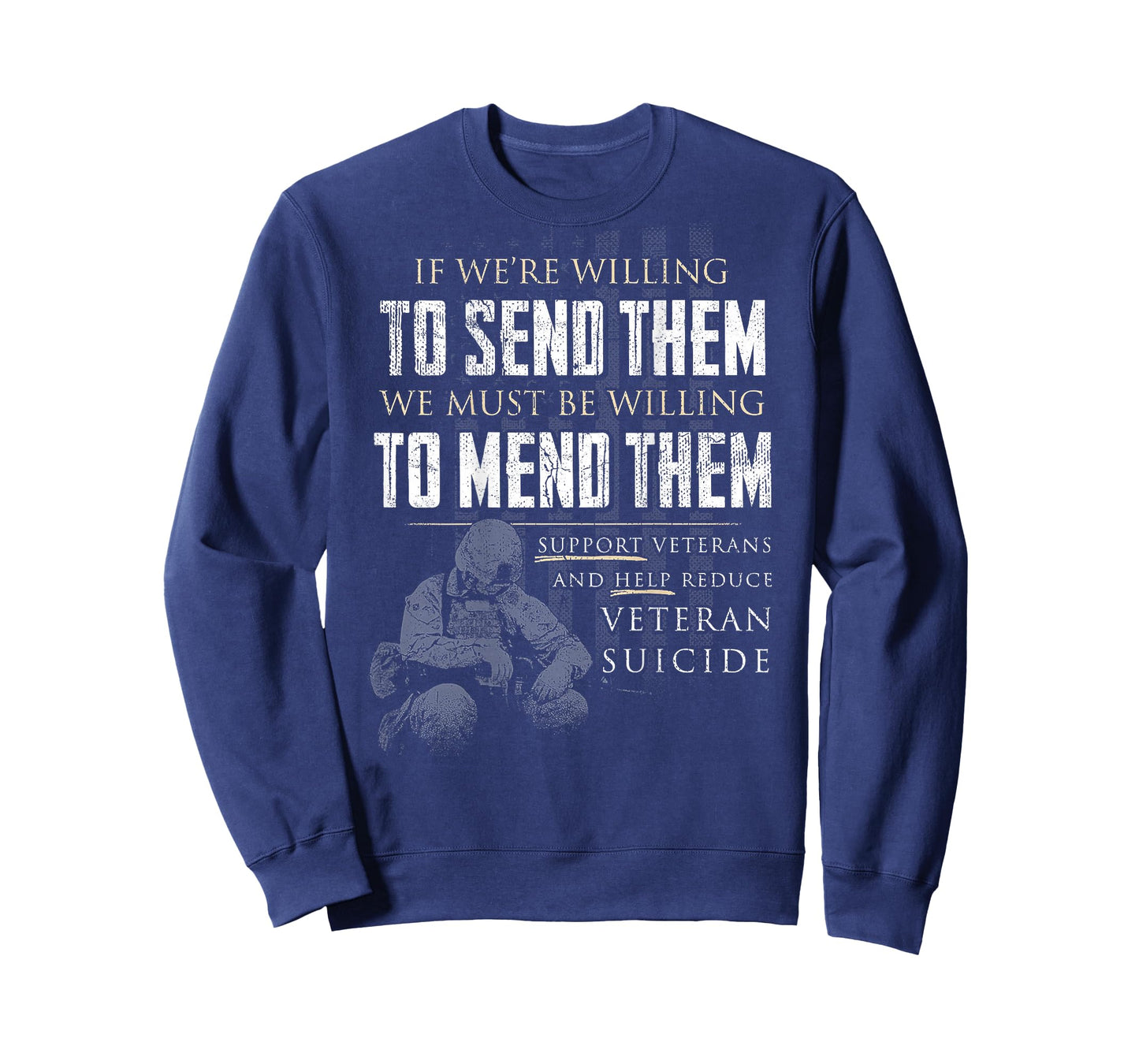 If We're Willing To Send Them We Must Be Willing (on back) T-Shirt