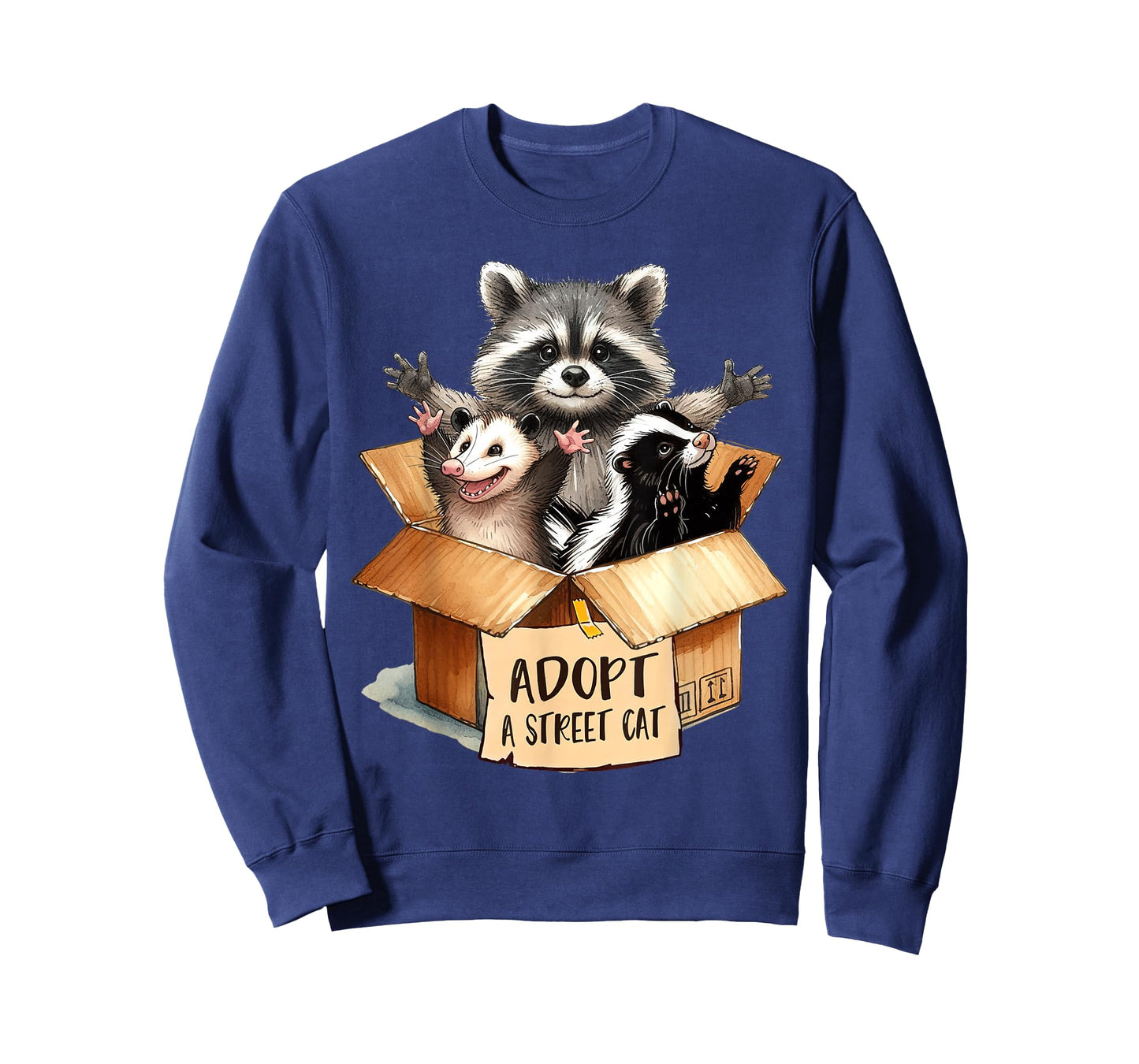 Team Trash Opossum Racoon Skunk Lover Adopt A Street Cat T-Shirt
