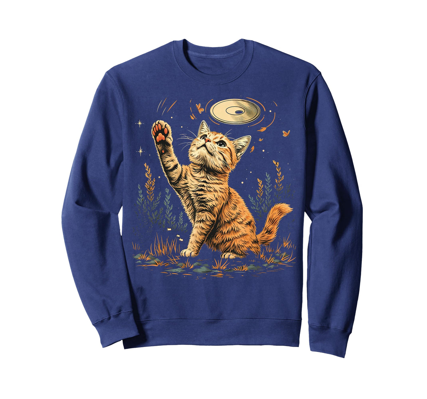 Disc Golf Mens, Womens & Kids Cat Disc Golfer T-Shirt