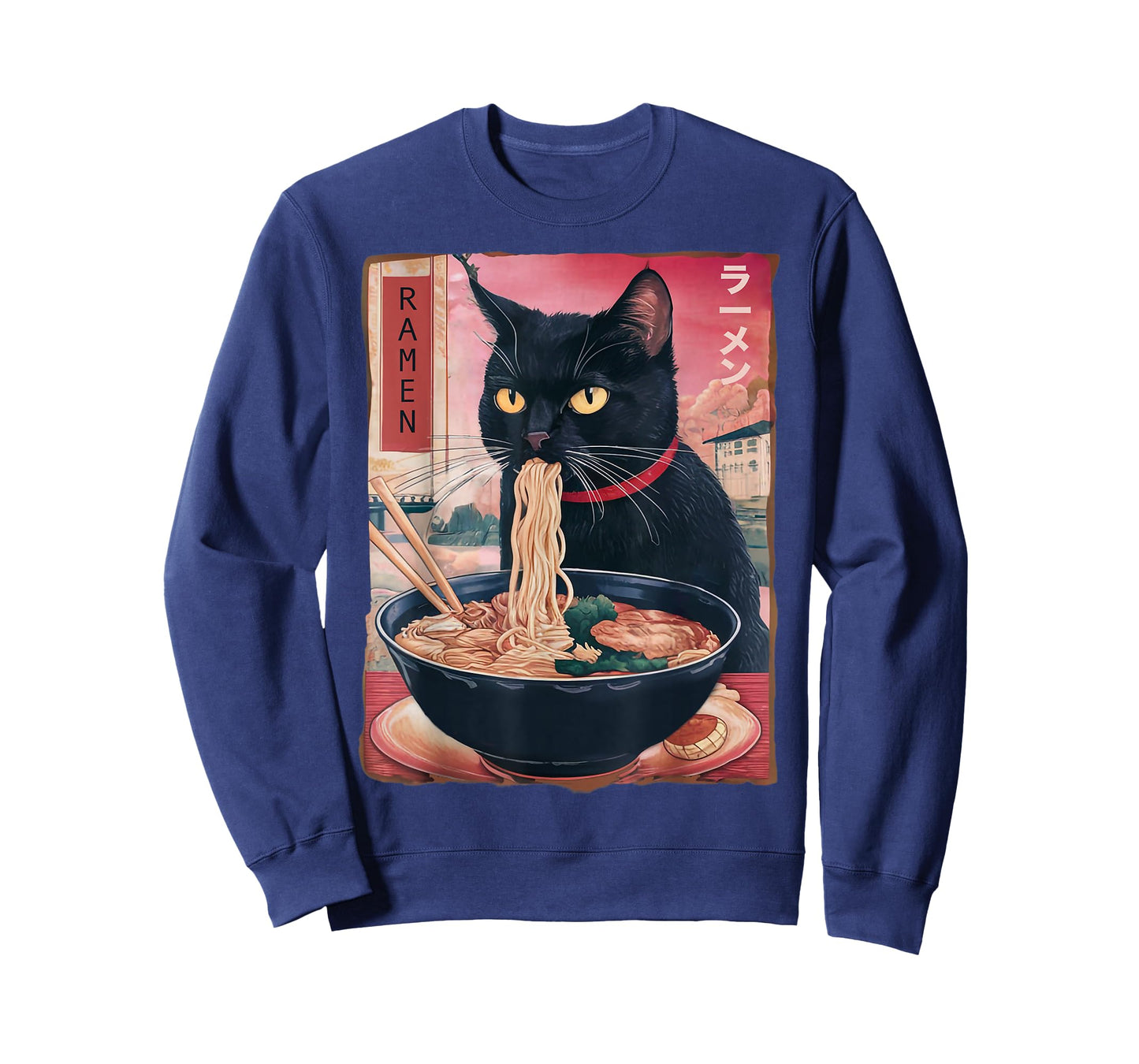 Cat Ramen Noodle Japanese Anime Kawaii Gifts Men Women Kids T-Shirt