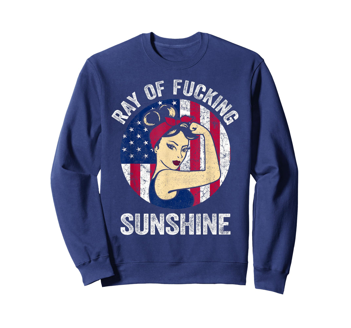 Just A Ray Of Fucking Sunshine Shirt US Flag Sarcastic T-Shirt