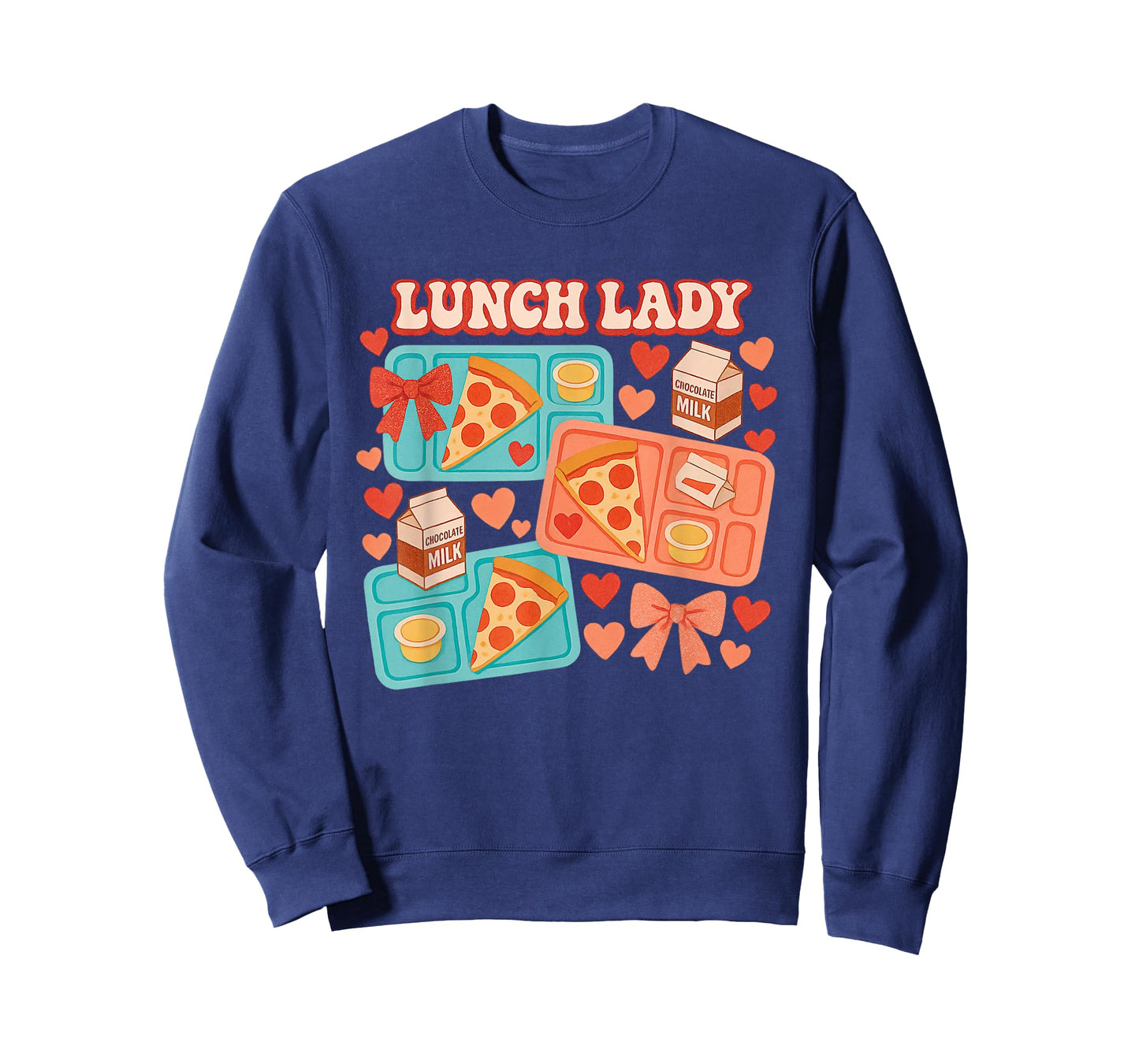 Cute Lunch Pizza Milk Lady Coquette Collage T-Shirt